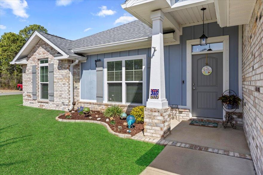Luxurious Move-In Ready Home in Gulf Breeze, FL.Experience coastal living at its finest in this impeccably maintained, fully furnished home in desirable Gulf Breeze. Located just 1.2 miles (a quick 4-5 minute drive) from the public boat launch, this property offers the perfect blend of convenience and coastal charm.Smart Home Features:This tech-forward residence comes equipped with all the modern conveniences including a Nest thermostat, Ring doorbell, Arlo security cameras with a complete home security system, Eero system, a complete wifi system to power 100 devices with guest code, and built-in surround sound in the main living area.Move-In Ready:Truly turnkey, this home includes all furnishings, linens, plus premium appliances including washer, dryer, and two refrigerators. Enjoy the space without the hassle of moving or purchasing furniture and additional items. 
Upgrades include a tile backsplash in the kitchen, soft-close and dovetail drawers, Coretec Luxury Vinyl Plank flooring in common areas and baths, floor plug in the main living area and a walk-in tile shower in the Main Bathroom. 
Outdoor Living:
Entertain in style in the screened lanai complete with patio furniture and a brand new grill. The fenced yard provides privacy and security, perfect for pets and outdoor gatherings. Want to complete the Florida lifestyle? The backyard also has room for a future pool. 
Added Value:
The hurricane-strapped exterior shed offers secure storage for all your beach gear (included with the property), making this home ideal for water enthusiasts and beach lovers.
Don't miss your opportunity to own this thoughtfully appointed Gulf Breeze home where coastal living meets modern convenience.
