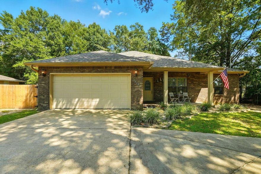 GREAT VALUE! This home is for the buyer that just wants to move in and not have to fix anything up first. This 3bed/2bath, split floorplan home has been extremely well taken care of and has updated neutral paint throughout. Washer & dryer will convey to help alleviate expenses for the new buyer. Kitchen is furnished with solid wood custom cabinetry, solid surface countertops & well appointed layout. The front features a cement circular drive with additional parking on either side (not paved), & a beautiful live oak tree that throws perfect shade for front porch sitting! The back is fully fenced, features low maintenance white gravel with a grilling station, good sized shed, and an enclosed sunroom for that morning coffee or evening nightcap, or both! This home is conveniently located near schools, the new neighborhood Walmart, and the soon to be new Aldi but equally convenient to downtown Crestview and everything it has to offer. This is VA Assumable @ 2.85% to qualified buyer. Sellers reserve living room, guest bedrooms curtains and rods.