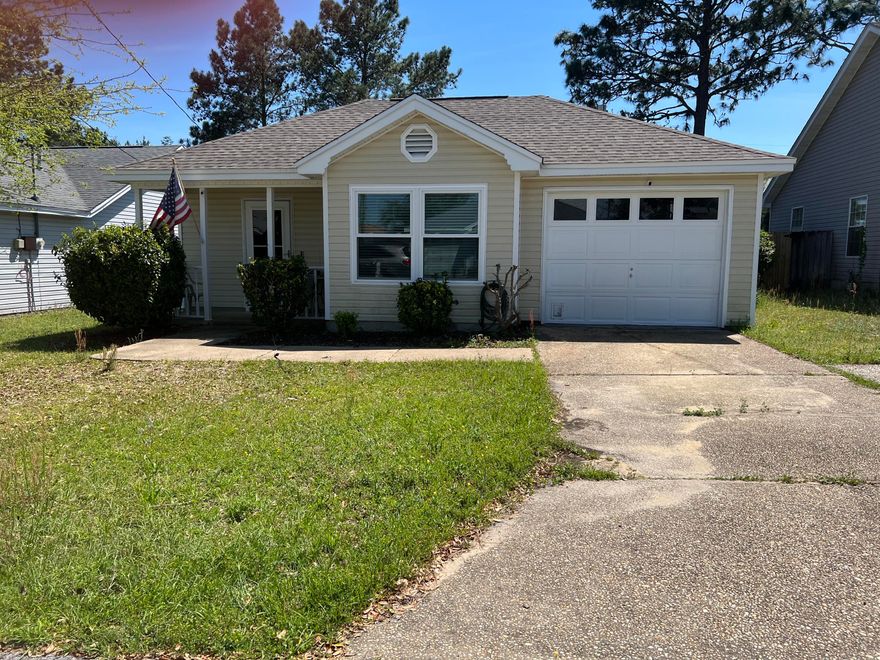 Adorable 3 bedroom/2 bath home for sale in South Crestview. This property features a spacious living room with fireplace, breakfast nook, and spacious kitchen with lots of cabinet space. Roof and AC is a year and half old and comes with solar panels that are paid in FULL.  SELLER has also replaced all the windows as well. One car garage. Indoor laundry. Fenced in back yard with storage shed that conveys.  This property would make the perfect family home. Seller could possibly be needing a 60-day lease back after closing.