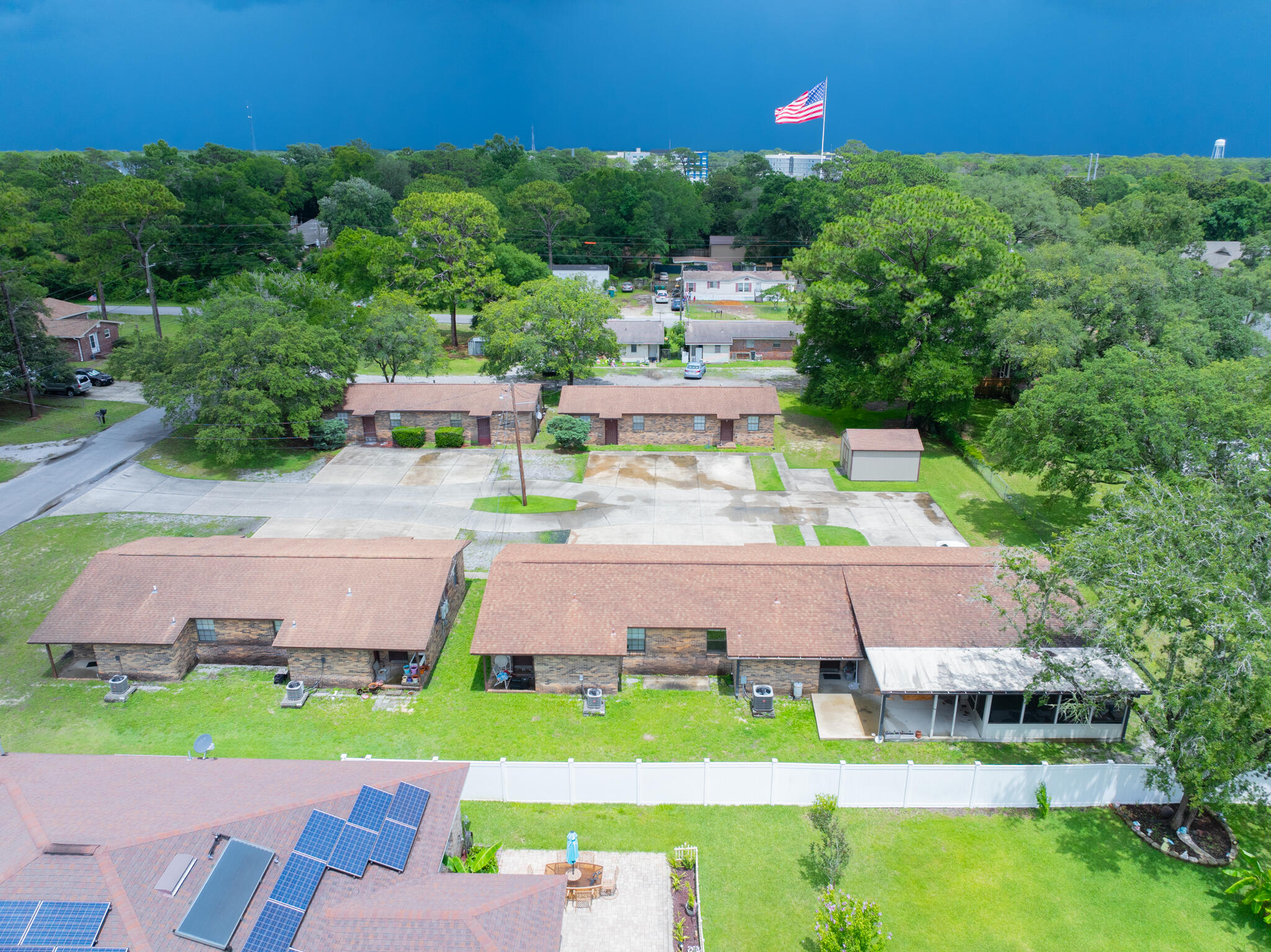 Exceptional Investment Opportunity - Fully-Occupied Multi-Family Properties!This is your chance to secure a rare, income-producing property with incredible potential. Located in an unincorporated tax district of Fort Walton Beach, Florida, this investment offers valuable tax advantages and added flexibility for future development or management.Comprised of two parcels (816 and 818 Lark St (see MLS#976434)) with a total of four single-story duplexes and 8 individual units. Seven units are two-bedroom, one-bath apartments with a combined kitchen and living area, covered back patios, and washer/dryer hookups. Private parking is available for each unit, enhanced by streetlamp lighting for added safety. Seller only interested in selling both parcels together. One premium unit includes 3 bedrooms, 3 bathrooms, a garage, and a large-screened porch. Additionally, there is an onsite storage/utility shed. This property is fully-occupied ensuring immediate cash flow. Conveniently located just 2 minutes from Eglin AFB and 5 minutes to Hurlburt Field, with top shopping and dining just minutes away. With its multi-family zoning, unincorporated tax district location, and turnkey condition, this property is a true standout. Don't miss out! call today for more details.