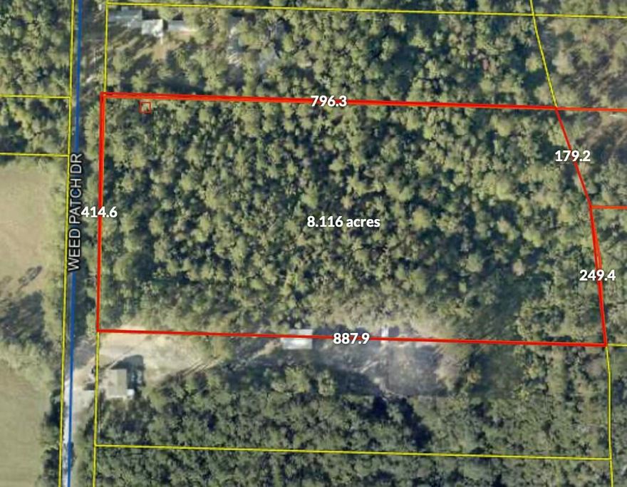 This vacant residential land is approx 7-acre, two-lot property on Weed Patch Rd in Freeport, Florida, is zoned Estate Residential. Offering a peaceful setting with easy access to downtown, local grocery stores, restaurants, and schools, it's an ideal location for building your dream home. Enjoy the perfect balance of rural tranquility and convenient amenities. Don't miss out on this rare opportunity!