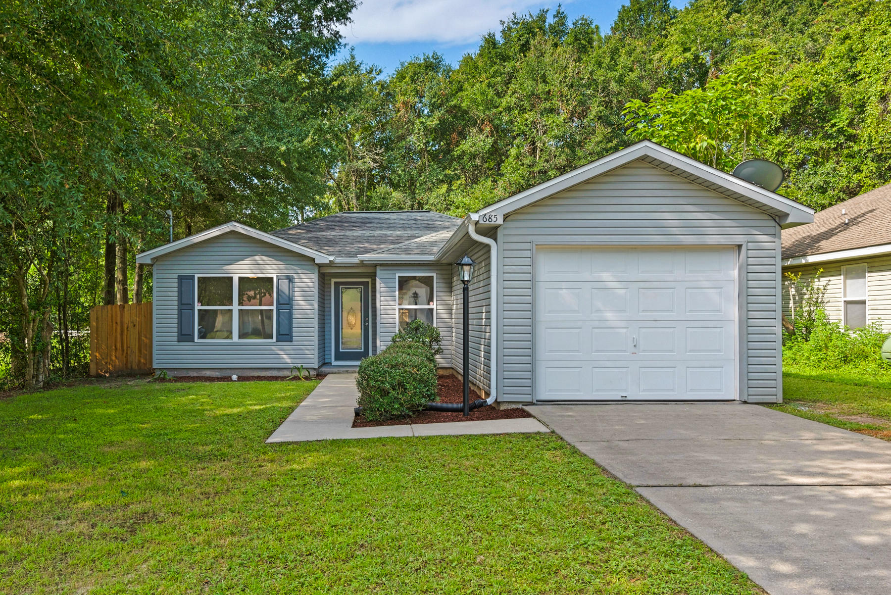 UNDER CONTRACT w/contingencies 8/15/18 will continue to show and accept back-up offers. Don't miss out on this charming renovated, 3-bedroom, 2-bath, split floor plan home. Centrally located in the Heart of Crestview, close to I-10, schools, shopping & all 3 military bases. Totally REMODELED. All new luxury wood vinyl plank waterproof flooring (50 year) throughout, ALL popcorn ceilings removed and re-textured. Freshly painted: ceilings, walls, baseboards, doors, & trim. New light fixtures, remote-controlled fans, and smoke detectors. Interior and exterior doors have new hardware, all exterior keyed the same. New vanity & mirror in guest bath and new toilets in both bathrooms. All new SS appliances, granite counter tops, subway tile back splash, and hardware on cabinets. Kitchen
