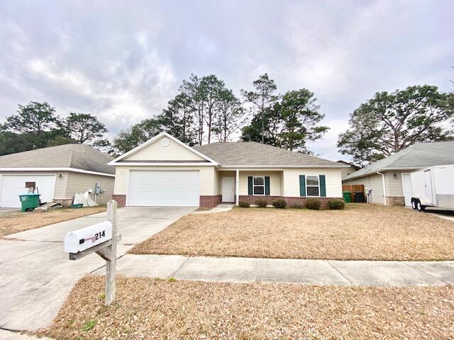 *Available April 8*Welcome home to this fantastic South Crestview neighborhood. You are greeted with an open floor plan as you enter the home. The kitchen has beautiful dark wood cabinets and stainless steel appliances. The master suite has two large closets and the bathroom has great storage. There is a separate laundry room off the kitchen and the washer/dryer are included.*$50 of monthly rent goes towards a Resident Benefits Package which includes Renters Insurance, Air Filter delivery, Identity protection, Resident Rewards program, Credit Building, Move-In Concierge, 24/7 Maintenance coordination* Animals under 30lbs considered with owner approval.Tenant to verify all data.Please contact Sound Choice Real Estate to schedule a showing- 850-389-8533.
