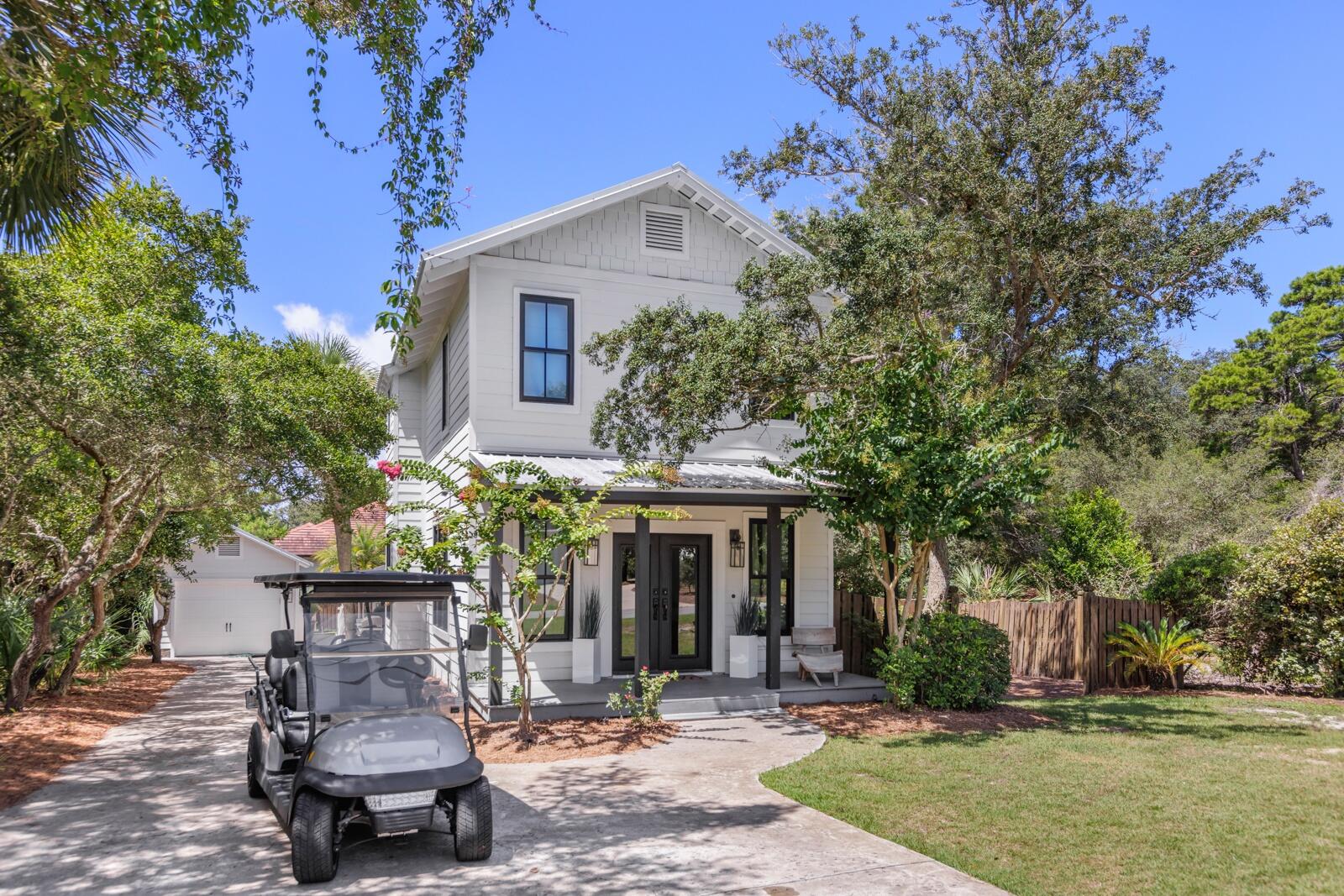 THE MARKET IS HOT! MULTIPLE OFFERS w/ BACKUP OFFER IN PLACE! Your Luxe Retreat on 30A is here! Located in the exclusive Dune Allen Beach, this stunning home features a private pool, a separate mother in-law suite, carriage house and is a completely reimagined five-bedroom coastal masterpiece designed for you, your family and your vacationing guests. This fully renovated beach home--includes a private mother-in-law suite and a stunning outdoor oasis--blending timeless coastal elegance with modern luxury.Just a breezy bike ride or short stroll from the pristine sands of the Gulf, and nestled in one of 30A's most desirable locations, the beach home is tailor-made from the inside out! Read More... Outdoor Living at Its Finest! Two expansive porches frame the home, offering generous spaces for grilling, lounging, and al fresco dining under the stars. Two expansive porches frame the home, offering generous spaces for grilling, lounging, and al fresco dining under the stars. The private pool and custom Golf Putting Green is the crown jewel of the backyard surrounded by lush landscaping, a charming guest cottage, and a convenient outdoor shower for rinsing off after a beach day.
Thoughtfully Designed Interior Spaces -
From the moment you step inside, you'll notice the impeccable attention to detail. The home underwent a total transformation, including brand-new hardwood flooring, custom trim, all new windows and doors, upgraded fixtures, bathrooms, kitchen, fully updated plumbing, electrical systems, shiplap walls, custom designed furniture, + so much more.
The open-concept kitchen is a chef's dream bright and well-stocked, with expansive quartz countertops, premium stainless steel appliances, storybook white cabinetry, kitchen island, custom backsplash, and so much more!
The living room is both stylish and inviting, featuring plush seating, and a cozy fireplace.
Main House Bedrooms
Downstairs King Suite - A spacious king bedroom with a large closet, stunning layout and furniture + access to the private balcony/porch.
Take the deluxe wood staircase upstairs to the Primary Upstairs Suite. A luxurious king retreat featuring an ensuite bathroom with double vanity and oversized double-headed walk-in shower, dual walk-in closets, 65" Smart TV, and a private balcony overlooking the pool. This is where the dream is coming true!
Two Designer Bunk Rooms - One features a twin-over-queen, and the other a twin-over-full with a full trundle perfect for kids or additional guests. Both rooms include Smart TVs and share a stylish bath with a tub/shower combo.
The Guest House - A Private Escape
The separate guest cottage converted into a gorgeous mother-in-law suite offers a private king bedroom with an ensuite bath and walk-in shower, Smart TV, and direct pool access. It's an ideal space for added privacy and comfort. The garage is STILL accessible and can be used for storage and/or a golf cart storage.
Tucked away on the peaceful West End of 30A in Santa Rosa Beach, this coastal home offers the best of beachside living in one of the area's most serene settings. Just a short stroll to the sugar-white sands and emerald waters of the Gulf, it's an ideal retreat for those who crave a slower pace and a deep connection to nature. Surrounded by scenic dunes and shaded paths, this neighborhood exudes charm and tranquility.
The West End is known for its laid-back vibe, with quiet streets, local boutiques, cozy caf??s, and vibrant art galleries all just minutes away. Outdoor lovers will appreciate the proximity to natural treasures like Grayton Beach State Park and Point Washington State Forest, where hiking, paddleboarding, and kayaking adventures await. Whether you're seeking a weekend escape or a full-time coastal lifestyle, this location captures the essence of 30A living relaxed, beautiful, and effortlessly charming. This beach house is where your friends, family, and vacationing guests will NEVER want to leave.