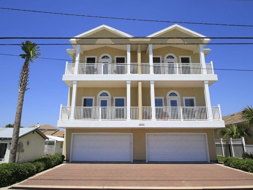 Vista Del Mar is the perfect beach getaway. Situated on a quiet stretch of the beach just one row back from the gulf, this spacious condo has it all. No need to worry about parking - this condo features its own private 2-car garage. Stunning sunset views over the Gulf can be witnessed from the kitchen, living/dining area, and private balcony. This unit is tastefully furnished and rental ready with a proven rental history and current bookings. Beautiful kitchen with wood cabinets, stainless steel appliances, and granite countertops; luxurious master bath featuring tile floors, separate walk-in shower, and whirlpool tub. If you are looking to enjoy the beach without the crowds, and do not want to be in a high rise condo, this property is for you! Buyer to verify all figures and dimensions.