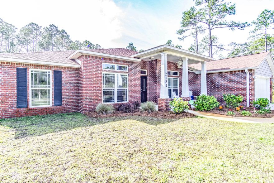 Take a look at this four bedroom home with separate office, formal dining and bonus rooms! Built in 2015 and newly painted with a modern color scheme, the upgrades include custom tile backsplash, kitchen island, granite countertops, and stainless steel appliances. The living space is open to the kitchen with a breakfast bar and offers a large bonus room with French doors opening to the covered back patio. The split bedroom floorpan includes a sitting area in the master bedroom, garden tub, tiled shower, and two large walk-in closets in the master bathroom. Two of the additional bedrooms share a hall bathroom and the third additional bedroom has another full bathroom off of the bonus room. With an extra large fenced-in lot and covered patio, the backyard is perfect for entertaining!