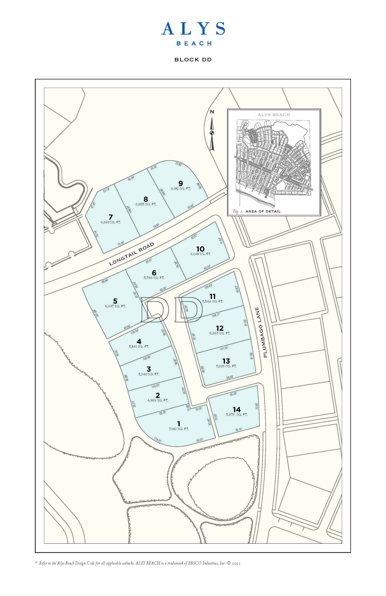 Corner homesite North of 30A.  Entered for comp purposes.
