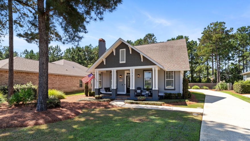 Here's the one you've been waiting for... Located in Hammock Bay's 'Passages' community, here you'll experience 'Resort Living' at it's finest from this 4 Bedroom | 2 bath home, and it's fully developed lawn space. It has been meticulously maintained from the inside out. This is one of the rare, Custom-Built Coastal Craftsman homes in the community. Sitting on  meticulously maintained generous lot, which is gorgeously manicured and backs to community green space, truly it offers an amazing lifestyle from indoor to outdoor living.

From the welcoming front porch you enter into the Open, light and bright, Vaulted Family, Dining and Kitchen area. You will be delighted inside with rich hand-scraped hardwood floors, a cozy fireplace amid the light-toned interior walls with shiplap features, beautiful cabinetry with abundant storage, a breakfast bar, granite countertops, a gas cooktop, built-in double wall ovens and a separate pantry. Off of the family room is the flex room / bedroom #4. A hallway leads to the 2 secondary bedrooms, their bath and on to the large primary bedroom, Ensuite, and walk-in closet. From the Primary bedroom there is access to the spacious screened side porch. The laundry room is accessed through the kitchen which is a thoroughfare to the side porch, and offers access to the back-yard space, as well as to the garage. 

Enjoy the screen porched with views of the private backyard space that has been strategically customized with a fire pit area, a walking stone pathway to a Pergola space, offering a perfect spot to relax in the shade with a drink after a long day or simply outdoor leisure with family and friends. Have a boat or coastal toys of any kind? You have plenty of storage room in this fenced back yard area. Rest in the hammock. Play ball with kids and/or pets. It is truly a fairy-land backyard space.

There is plenty of room for family and friends here as this driveway space extends to the back of the home where you can park at minimum 6 vehicles besides the 2 garage spaces. It also offers an amazing basketball court just outside of the garage as well!

Additionally, this home features the energy efficiency of spray foam insulation in the attic, a tankless gas water heater, an outdoor shower, and gas line for a grill. You will find plenty extra storage space in the floored attic over the garage. The HVAC was replaced in 2020. All new Interior and Exterior Paint updated in 2021 and 2022.  

If all of this wasn't enough to convince you that this is your perfect next home, it's located in one of the most amazing resort communities on the Emerald Coast. Hammock Bay is a remarkable 3,000-acre residential gem in Freeport, Florida within only 25 minutes of the amazing beaches of 30A. Hammock Bay was established in 2004, and is home to approximately 4,000 residents, making it a thriving and welcoming place to live.

At the heart of Hammock Bay lies its Town Center, a bustling hub of activity. Here, you'll find a delightful micro-brewery, a food truck court offering diverse culinary delights, and an event stage with a dazzling LED screen. This stage hosts a variety of events, from concerts and movies to picnics and sports games, ensuring there's always something exciting happening right in your neighborhood.
For those who love sports and outdoor activities, Hammock Bay offers an impressive array of amenities. There are basketball courts, tennis courts, and four pickleball courts for those seeking some friendly competition. You can take a dip in the two zero-entry pools or the traditional pool, perfect for both relaxation and exercise. Staying fit is easy with the 10,000-square-foot fitness center, complete with men's and women's locker rooms. And when you're looking for some indoor relaxation or socializing, the 6,000-square-foot clubhouse, complete with a movie room, awaits.
Nature enthusiasts will be thrilled with the 12 miles of nature trails and bike paths that wind through the community. For families, there's a massive community playground where kids can play and explore to their hearts' content. Sports lovers will appreciate the 60-acre sports park, which includes t-ball fields, shuffleboard, walking and jogging trails, softball and baseball fields, tennis courts, soccer fields, sand volleyball, and even a disc golf course.
Pet owners will find the Canine Commons, a dog park where four-legged friends can run and play freely. And for those who value nature and the environment, Hammock Bay has a strong commitment to preserving the natural beauty of the area. Over 1,000 acres of the 3,000-acre site are dedicated to preserved and managed wetlands and wilderness, fostering natural biodiversity among local flora and fauna.
Residents here are encouraged to appreciate and protect their surroundings, promoting energy efficiency, waste reduction, and recycling. The community's commitment to enhancing the environment benefits both its residents and the local wildlife.
In Hammock Bay, you'll find not just a home, but a community that values your well-being, recreation, and the preservation of nature. Your dream lifestyle awaits in this exceptional slice of Freeport, Florida.

Don't wait to make this your home today!!

Disclaimer: All details are deemed to be correct, but the buyer/s are responsible for verifying any and all details as needed/ desired.