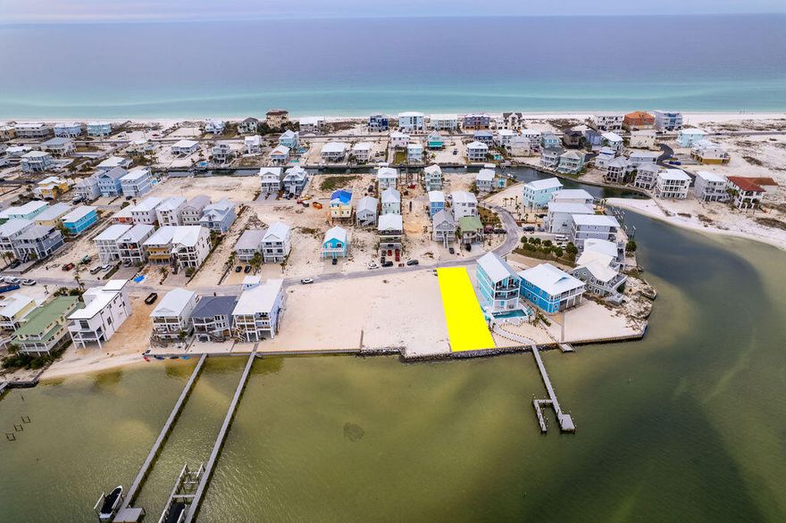 **SELLER FINANCING 5.5% INTEREST $550K DOWN 30 YR/5 YR BALLOON**The west end is the best end; welcome to your future oasis on Navarre Beach. Lot 19 in Grand Navarre is a stunning waterfront gem that boasts 45ft of width and a staggering 143ft of depth directly on the Santa Rosa Sound featuring a brand new seawall. The property is angled for not only sunset views but unobstructed views of the National Seashore coastline; a rare treat. Just a stone's throw distance to the Gulf of Mexico and public beach access; this location is key for building your personal peaceful retreat, expanding your investment portfolio by building a renters dream destination, or becoming a full time resident of the tight knit community of Grand Navarre with NO HOA. This blank canvas with panoramic views allows for endless possibilities! Let's bring your vision to life. Ask about custom drawn plans for this premier property.