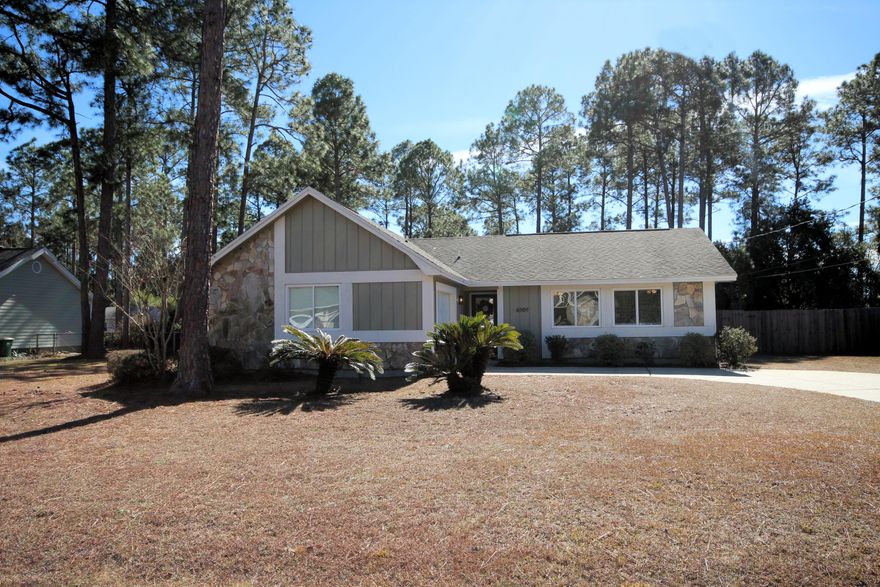 Wait Until You See This Adorable Holly By The Sea Home! Sellers Made Numerous Upgrades. Completely New Kitchen includes Beautiful Quartz Counters, New Cabinets and Stainless Appliances. Cute Eat-In Area with lots of light. White-Washed Wood-Look Tile in Kitchen and Baths. Tasteful Laminate Wood Floors in remaining areas. Home has New Windows, New Interior Doors and New Glass Slider to the Newly Screened-Patio and the Big Fenced Backyard! The Vaulted Ceilings in the Living Room and Master Bedroom makes this Home Feel Larger than the Sq Footage! Master Suite has access to Screened-Patio, a Walk-In Closet and Tiled Walk-In Shower. The Seller has turned this House into a Home. You'll feel it the Moment You Enter. Make it Your Home Today.Measurements deemed accurate but buyer to verify.