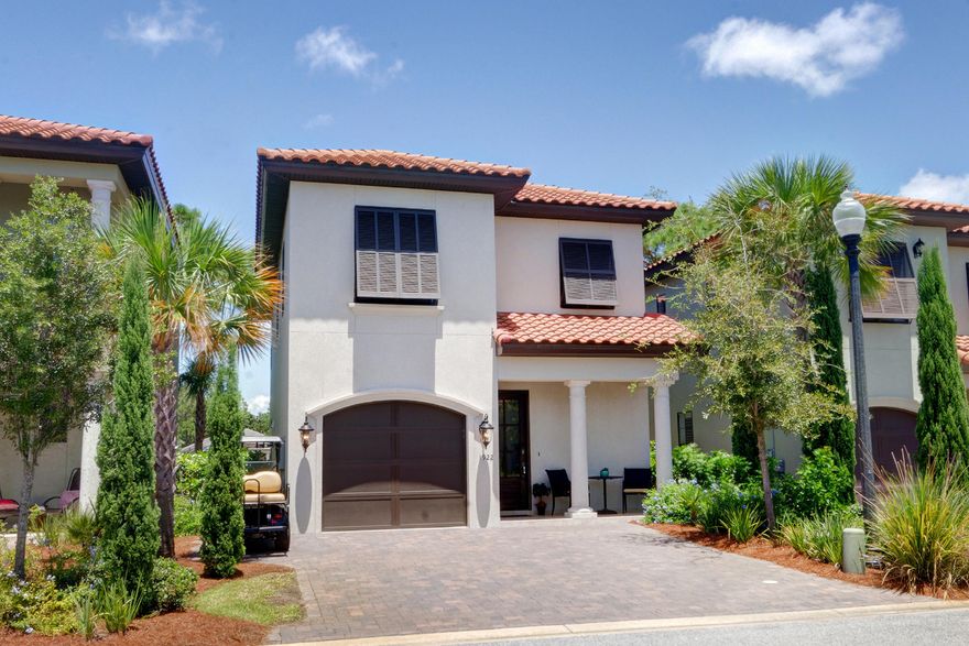 $25,000 Price Reduction!! Easy Show for this unique Golf Course home in Villa Lago! This lovely home is completely custom and one of the very few with a Full Car Garage! It has only been used privately since being built in 2014 and is like new includes top of the appliances. TV's and window treatments. It will make an excellent second home or rental investment with over 60k in rental income. The exquisite home is situated along the 4th fairway of the Baytowne Golf Course at Sandestin Golf and Beach Resort. The neighborhood pool is conveniently located fewer than 50 yards away. The light tile and coastal colors welcome you from the inviting foyer to the window-lined great room overlooking the fairway at the rear of the home. *Home sold unfurnished, photos taken before furniture was movedout