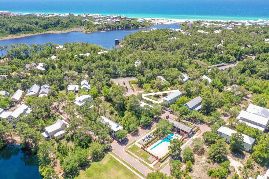 Fabulous opportunity to acquire a corner lot in sought after Forest Lakes. Forest Lakes is a lovely gated neighborhood on the west end of 30A where nature abounds. With two nearby beach accesses and easy access to Blue Mountain and Gulf Place, Forest Lakes paints the perfect canvas for the laid back 30A lifestyle. Bordered by state forest on the north side, Forest Lakes is nestled amongst towering trees. Residents enjoy walking trails, fishing in the stocked lake, a playground, and a large pool area featuring two heated pools, restrooms, an outdoor kitchen, fireplace, gaming tables, and a large gathering space for neighborhood events.  This lot is one of only a few tower lots remaining, which allows for the largest footprint on a third floor!