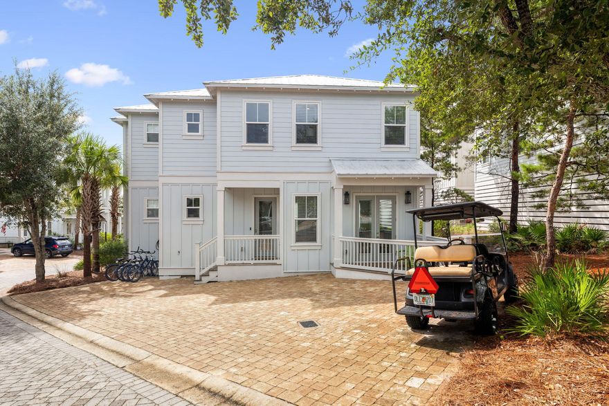 Welcome to your dream getaway nestled in Highland Parks on 30A. This cozy 4-bedroom, 4-bathroom home, comes fully furnished and turn key ready!  An investors dream with 10% ROI Projections. As A rental property or a personal retreat, this home checks all the boxes - it even comes with a six-seater gulf cart to explore all of what 30A has to offer.Step inside to find a spacious open-concept layout, perfect for entertaining or simply unwinding after a day at the beach. The modern kitchen, complete with sleek countertops and ample cabinetry, flows effortlessly into the inviting living area. There are 2 primary bedrooms - 1 on the first floor and 1 on the second floor.   Both include a full ensuite bathroom.   The other 2 upstairs bedrooms share a Jack & Jill Bathroom. The magic doesn't stop indoorsventure outside to explore the charming community amenities designed for relaxation and fun. Spend your days at the resort-style pool, heated during the cooler months for year-round enjoyment. Unwind in the hot tub, gather by the fire pit with friends, or fire up the outdoor kitchen for al fresco dining. Don't miss the four-story tower, a unique spot to catch breathtaking sunsets over the beautiful landscape.  There are several neighborhood walking trails that lead to Pt. Washington, Long Leaf Pine Trail, and Blue Mountain beach access.

With a total lot size of 3,141 square feet and a low monthly HOA fee, you can enjoy the perks of a well-maintained community without the hassle. Embrace the Florida lifestyle and make this gem yours today!