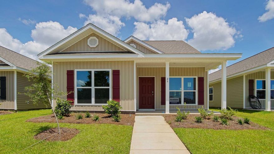 Welcome to 26 Parkside Street at Owl's Head East in Freeport, Florida. This home is ready for move in and features the Cary floor plan. This is a beautifully designed two-story home offering 2,039 square feet of versatile living space. With 4 bedrooms and 3 full bathrooms, this home is perfect for families or anyone seeking a functional layout with modern touches. The first floor features the primary bedroom suite, complete with an ensuite bathroom that includes a stand-alone shower and a spacious walk-in closet, providing a private retreat for homeowners. A guest bedroom, which can also serve as a home office, is conveniently located off the front entry as well as a separate full bathroom for guests. The open-concept living area flows seamlessly into the dining area and kitchen, which boasts a center island, white shaker-style cabinets with hardware, and a stylish yet practical design.

The second floor includes two additional bedrooms and a full bathroom, creating a private space for family members or guests. This home also features a rear-entry two-car garage, enhancing curb appeal and functionality. Outdoor living is a highlight, with a covered front porch perfect for relaxing and a covered side porch offering additional space for outdoor enjoyment. 

The Cary floor plan combines modern convenience with timeless charm in the peaceful community of Owls Head East, making it an ideal choice for those seeking comfort, style, and flexibility in their new home.