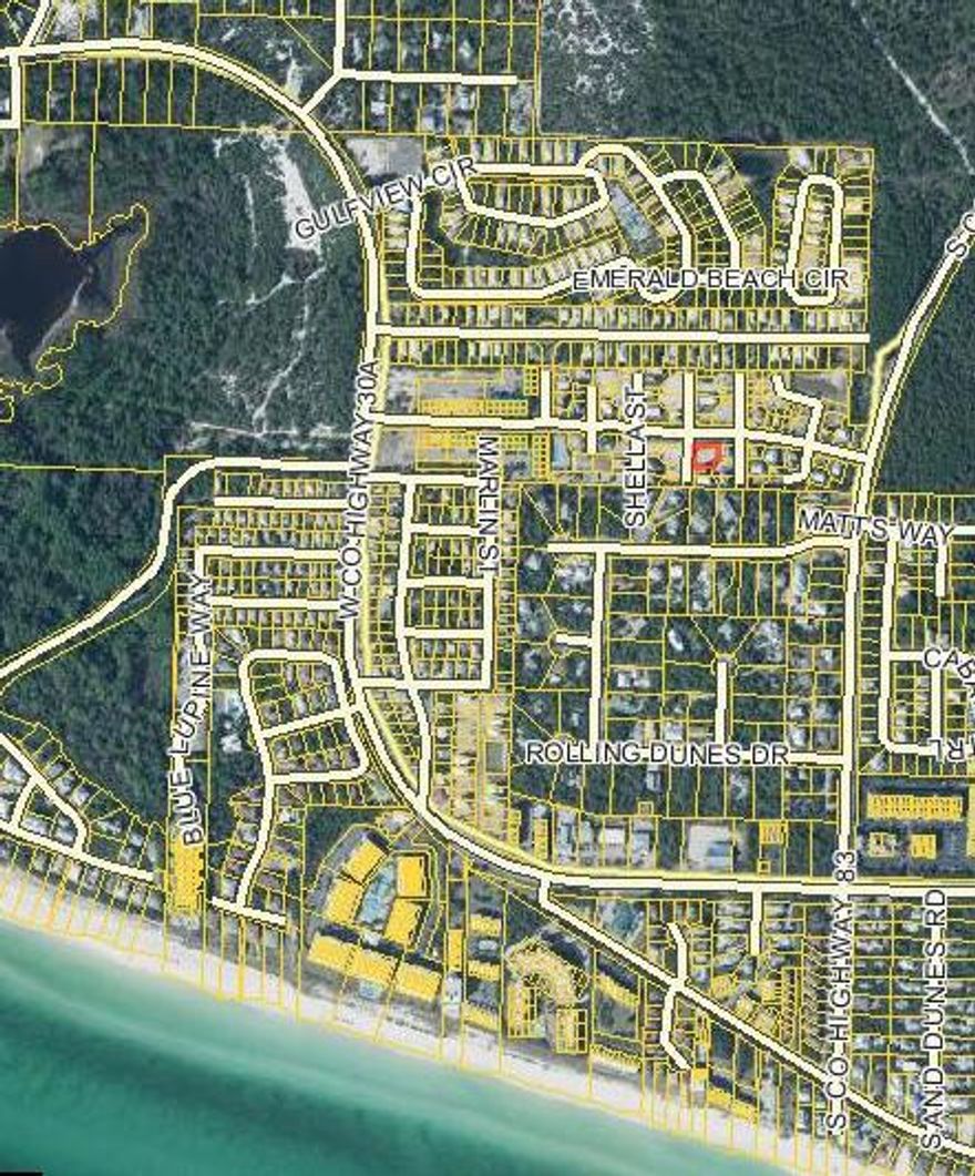 This amazing corner lot located in a gated community in the blue mountain beach could accommodate a nice single story residence or 2500 sq ft +/- home. Located in flood zone ''x'' this lot if you elect to build would not require you to have flood insurance. Another amazing feature about this lot is that it is situated 38 ft above sea level. High and dry. This lot is situated next to all the amenities and restaurants blue mountain has to offer. Gulf carts are a great way to get around close to mctighes, blue mountain creamery, shops at red fish village, for the health of it, la loba bakery, sofitco, and much more. A Deeded beach access to the village of blue mountain is walking distance away. Come check out this amazing lot today!