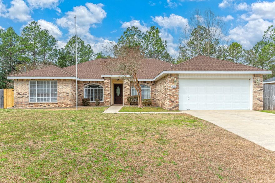 Welcome home to this 4 bedroom, 2 bathroom in Crestview. This lovely house features 2 outdoor storage sheds, perfect for storing all your outdoor equipment and tools. The split bedroom floor plan offers privacy and convenience, with the master bedroom located on one side of the house and the remaining bedrooms on the other. Situated on an oversized lot, there is plenty of space for outdoor activities and entertaining. Don't miss out on the opportunity to make this house your home! Call us today to schedule your showing!