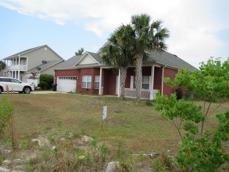 THIS 3 BEDROOM 2 BATH HOME FEATURES ALL LARGE AREAS INSIDE AND OUTSIDE. GRANITE COUNTER TOPS, CATHEDRAL CEILING IN GREAT ROOM, TRAY MASTER BEDROOM CEILING, GARDEN TUB AND A SEPERATE SHOWER IN MASTER BATH, HUGE BACKYARD WITH A 8 FOOT PRIVACY FENCE, CORNER LOT AND A 2 CAR GARAGE. Home has new laminate floors, freshly painted. A Must see! More photos coming soon.