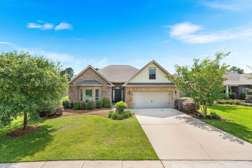Tucked away in The Whispers at Hammock Bay, this beautifully maintained 4BR/2BA home blends timeless charm with modern comfort. The open, flexible layout features single-level living with an upstairs bonus room that works perfectly as a 4th bedroom, home office, or media room. Recent upgrades include a 2023 roof, fresh interior paint, stylish lighting, and a fully renovated master bathroom that feels like a private spa. Warm hardwood floors run through the main living areas, paired with granite countertops and a sunroom offering tranquil lake views. Hammock Bay's resort-style amenities include multiple pools, clubhouse, fitness center, walking and biking trails, a dog park, tennis courts, sports complex, general store, and on-site brewery.