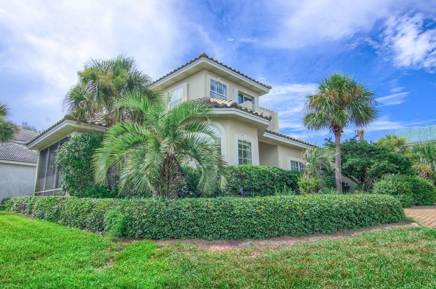 This Mediterranean style home has just been ''refreshed'' with all new paint and refinished wood floors! This home is open and airy with 10-12 foot ceilings, extra large great room with fireplace, custom built-in shelves, hardwood and tile floors. The kitchen has been up-dated with granite countertops, harvest sink, warming oven and gas Jennaire stove. The Master Suite offers a large sitting area and custom walk-in closet. Master bath includes a jetted tub, separate shower and double vanities. A screened porch with vanishing sliding doors brings the outdoors in! New A/C was installed in June 2018! If owner is not a full time resident of the property there is a landscaping fee of $354.00 per quarter.