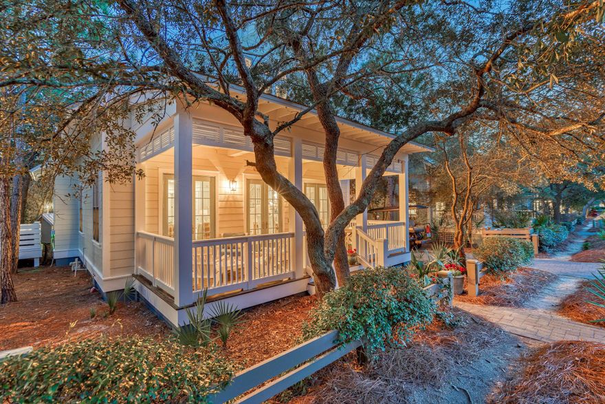 Nestled on a quiet street in WaterColor, this custom parkfront home is truly a must-see. This home boasts a freshly painted interior and exterior as well as a tastefully updated kitchen with new cabinets and quartz countertops. The first level features an open kitchen and living area that is great for entertaining and comes complete with a gas fireplace. Also located on the first level is a built in bunk area and two additional guest suites. Both first level bedrooms open up to a large screened-in porch backing up to a nature preserve offering plenty of privacy and relaxation. The Master Suite is located on the second floor and has vaulted ceilings with beautifully exposed cedar beams. This charming residence is only a short stroll to Camp WaterColor, Wood Fern Park and the pool. Take a stroll or ride your bike to other closeby amenities which include tennis, the Boat House outfitting kayaking, paddle boarding & fishing, boutique shopping, eateries and the newly remodeled Beach Club.