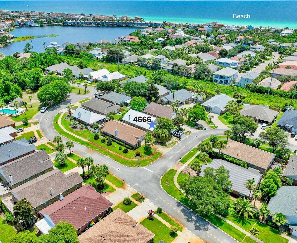 Welcome to Crystal Beach: Your Coastal Paradise! Discover the perfect blend of coastal charm and modern luxury in this stunning 1,919-square-foot brick home. Located in the desirable Crystal Beach community, just a short stroll from the pristine white sands and shimmering emerald waters of the Gulf of America, this property offers convenient access to new public beach facilities. Recently updated with $65,000 in enhancements, this home provides a stylish and comfortable living environment. The open-concept floor plan welcomes you with elegant Calacatta marble tile flooring that flows seamlessly from the front entrance through the main living areas and bathrooms. The dining and family rooms feature warm oak wood flooring, creating an inviting and cohesive atmosphere. The kitchen has been recently renovated and features classic shaker beadboard cabinets, granite countertops, and a full tiled backsplash. It is fully equipped with stainless steel appliances, including a gas range. A Relaxing Retreat: The spacious primary suite offers a private sanctuary with plush carpeting and a large walk-in closet. The ensuite bathroom is a spa-like escape, boasting marble tile flooring, a dual vanity with shaker beadboard cabinets, a relaxing garden tub with a marble tile surround, and a separate tiled shower. The split floor plan ensures privacy and comfort for guests and family. Two additional generously sized, carpeted bedrooms share a guest bathroom featuring marble tile flooring and a glass-enclosed tub/shower combo. Outdoor Oasis & Community Perks: Step outside to your private backyard oasis, perfect for relaxing or entertaining. The stylish paver driveway extends to the rear patio, where you'll find a welcoming firepit area. The property, situated on an inner-circle lot, is secured with a backyard fence and a new irrigation system. A two-car garage with an upgraded door w/windows and opener provides ample storage. This property is part of a low-fee HOA community with a pool. It offers one of the lowest annual HOA fees at just $420 annually and has no rental restrictions, making it an excellent option for both a primary residence or a smart investment property. Relax by the cozy gas fireplace with a marble tile hearth and natural stone accents, perfect for entertaining or unwinding after a day at the beach. Whether you're seeking a coastal retreat or a charming primary residence, this property delivers both style and convenience in an unbeatable location. Schedule your private tour today and experience the Coastal Paradise you've been dreaming of!