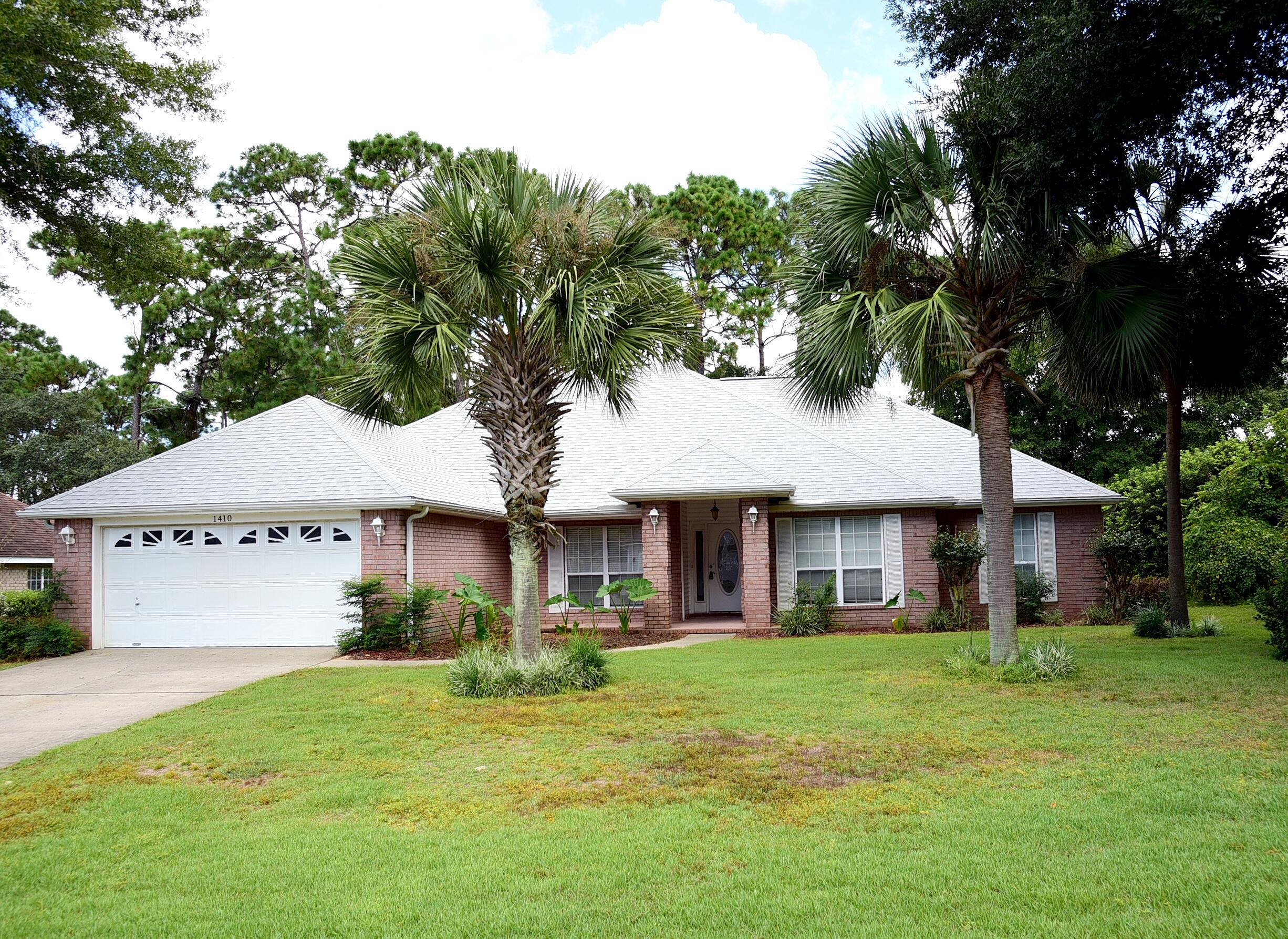 Welcome to this beautifully maintained home in Bluewater Bay! This charming house features 3 bedrooms and 2 bathrooms, perfect for those looking for a cozy yet modern living space. The kitchen boasts stainless steel appliances and granite countertops, ideal for cooking and entertaining. The open floorplan allows for seamless flow between the kitchen, dining, and living areas. Step outside to the screened patio, where you can enjoy the fresh air and relax in the privacy of your own backyard. Located at the end of a cul de sac in the gated community of Magnolia Plantation, this home is perfect for those seeking a stylish and comfortable living environment. Call to schedule your showing today!