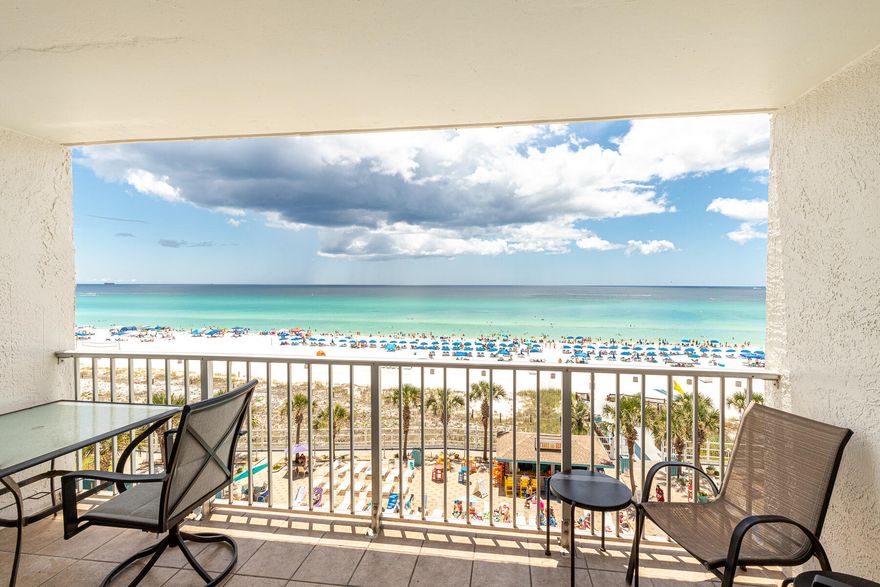 Newly Remodeled 1 Bedroom with bunks at The Summit Condo . Just steps to the beach with a beautiful direct view of the Gulf of Mexico and its Emerald Green Waters.  Newly installed Hurricane grade sliding doors on the balcony. Remodeled Kitchen in 2017, Remodeled bath in 2012, New HVAC 2018, New LG Washer/Dryer & Dishwasher in 2022