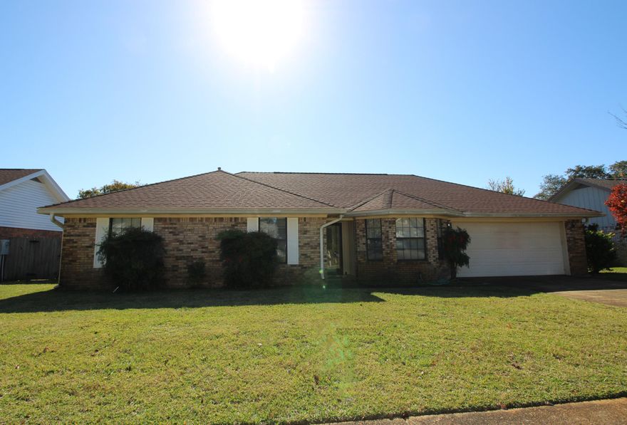 WELCOME YOUR FAMILY AND FRIENDS! Fantastic well maintained home situated in a quiet subdivision lined with sidewalks. Step inside to find a spacious living room with high cathedral ceiling and a wood burning fireplace for those chilly winter nights. A French door leads out onto a covered patio and your sparkling in-ground pool great this summer for cookouts and parties. Formal dining room has a bay window the perfect size for dinner parties. Eat-in kitchen has cathedral ceiling, tile flooring and a breakfast area that overlooks the pool and backyard. Large utility room with and washer, dryer, freezer, pantry and separate access to the pool area. Master bedroom has a private bath with large walk-in closet, extended vanity with a make-up station and a skylight. Two additional