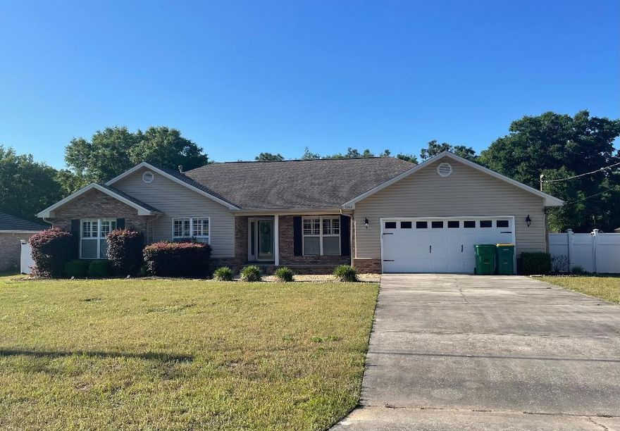 AVAILABLE FOR MOVE IN BEGINNING IMMEDIATELY! Great 4 bedroom 2 bath on .60 acres! Corner gas fireplace, open floor plan, and raised ceiling in the living room. In the kitchen you will find ample cabinets and counter space along with a giant island. Enjoy the Florida summer in the enclosed saltwater inground pool. Lawn care included.