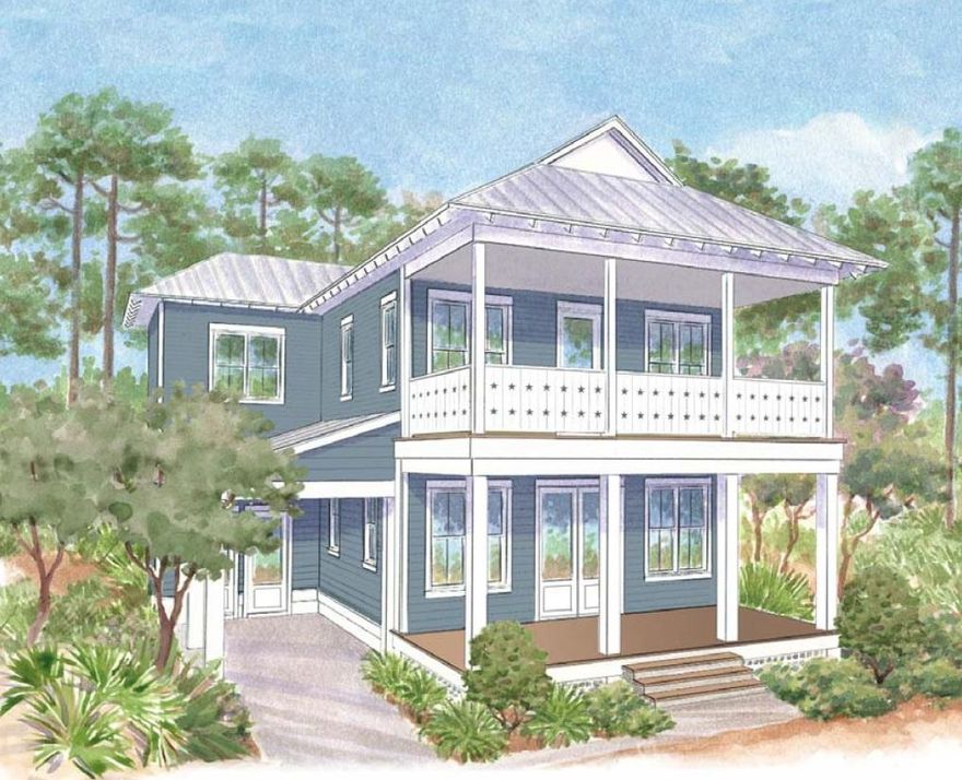 One of the last BRAND NEW homes available in this section of Watercolor. The finishes are exquisite and no detail was left out. With an open concept living area, spacious bedrooms and great outdoor living, this home is perfect to enjoy the beach lifestyle. Offers 2,888 square feet, 4 bedrooms, bunk room, 4.5 bath and full size laundry room with sink. There is a fabulous expanded back porch that wraps around the home and beautiful outdoor fireplace. Amenities include: community pools, Beach Club, nature trails, kayaking, canoeing, fitness center, tennis and Camp WaterColor. Ask your Sales Agent about St Joe Club & Resorts membership opportunities available. Centrally located to the best dining, unique boutique shopping, bike paths and some of the most challenging golf courses the gulf coast has to offer. 