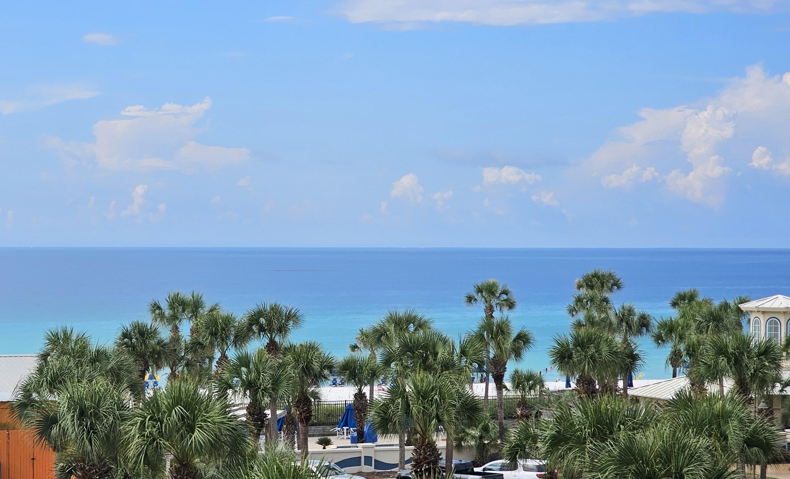 Welcome to Beach Therapy at Sterling Shores. This oversized 3 bedroom 3 bathroom condo has 2,324 sqft and is located in one of the top vacation resorts in Destin. Currently used as a vacation rental but can also be used as a second home or full-time home. This condo comes fully furnished, has tons of updates, sleeps 10 and is rental ready. The Kitchen has granite countertops, stainless steel appliances and updated cabinets. There is a king-size bed in the master with an en-suite bathroom, walk-in closet and flex space. The master bathroom has a jacuzzi garden tub, walk-in shower and double vanity sinks. The guest bedroom has a king size bed, large closet and an attached bathroom. The lock-out bedroom features a queen size bed, bunkbeds and an ensuite bathroom with jacuzzi garden tub, walk-in shower and a large walk-in closet. You can access the oversize 34' x 8' balcony from the living room and the master bedroom for spectacular views of the Gulf. As an added bonus there is a new full-size Samsung washer and dryer located in the condo. See document tab for a list of latest updates.
Sterling Shores is an 8+ acre gated community with a lagoon style pool, private beach club with a gulf-side heated pool, fitness center, 42 seat theater, BBQ area, picnic area and deeded beach access. Nearby is shopping, dining and entertainment. Owner's pets are welcomed. This is a must see!