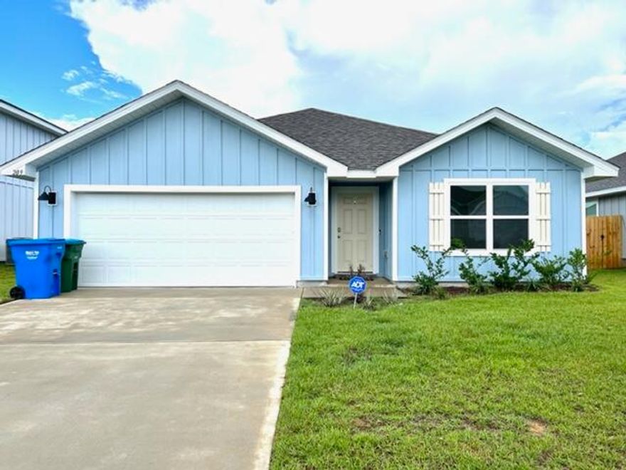 Available now...newer home (the Cali floor plan) features 4/2 with open concept living.  Spacious kitchen with center island.  Nice cabinetry and flooring.  Stainless appliance package and pantry.  Large bedrooms, neutral paint, 2 car garage, and great curb appeal.  No inside smoking or vaping.  Pets will be considered with owner approval. This new community features sidewalks, underground utilities and a community pool and pavilion. Privacy fence and more.