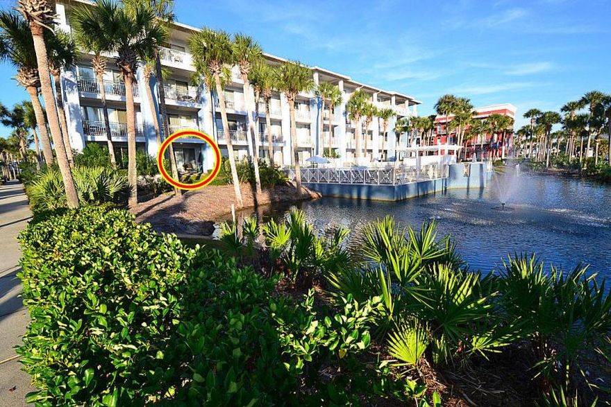 Perfect rental investment or beach retreat. This unit is being offered turnkey ready to rent and includes a plentiful amount of upcoming bookings which can be seen directly online. This unit is located on the West half of the building with a view of the water fountain and close the beach access trail. After visiting the beautiful white sand beach you can access your unit from the ground level via the patio door. This functional one-bedroom unit also has two built-in bunk beds, one full and one-half bath and an open kitchen/living area. All of the renovations done with in the last 10 years including new appliances and cabinets. Enjoy all that 30A and Gulf Place has to offer, deeded beach access, restaurants, shopping, and entertainment within steps from your condo.