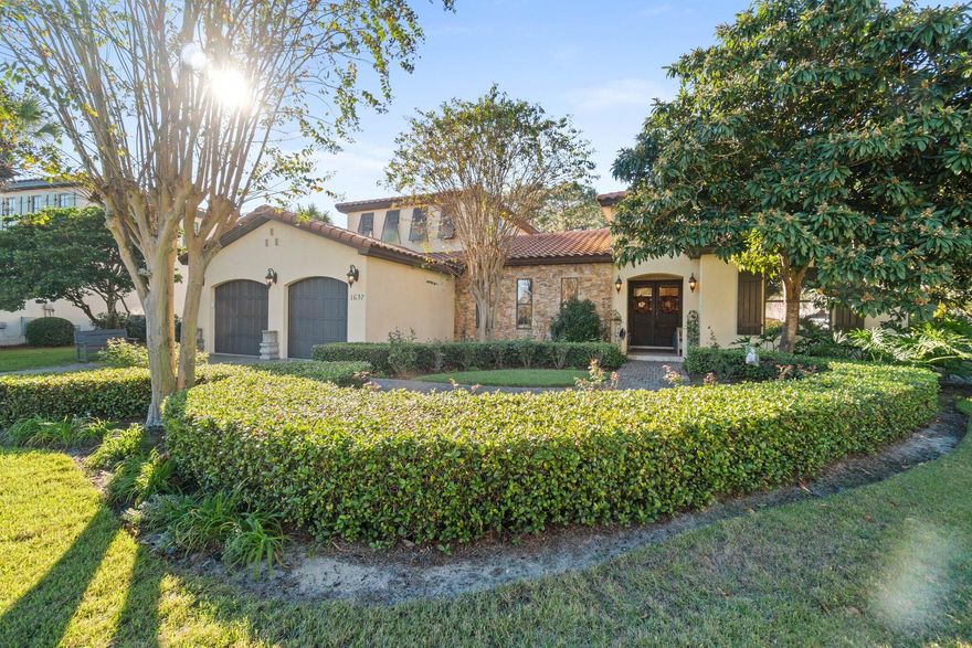 Arguably the BEST LOT in GENOA featuring an EXPANSIVE 146-FOOT LAKE FRONT LOT, with a private pool!! Genoa in Sandestin is known for it's beautiful old-world charm. No detail was overlooked in this Tuscan style home on a quiet cul-de-sac lot with sweeping views of the 4th fairway of the Baytowne Golf Course. Enjoy an open concept living area featuring a large living room that merges beautifully with a high-end kitchen boasting Thermador appliances, large granite island, custom built-ins & a butler's pantry. This is your opportunity to live in the Sandestin Golf and Beach Resort, known for its pristine beach frontage, championship golf courses, pools, tennis courts,98-slip marina, shopping, dining and a robust calendar offering festivals and events practically in your backyard!!