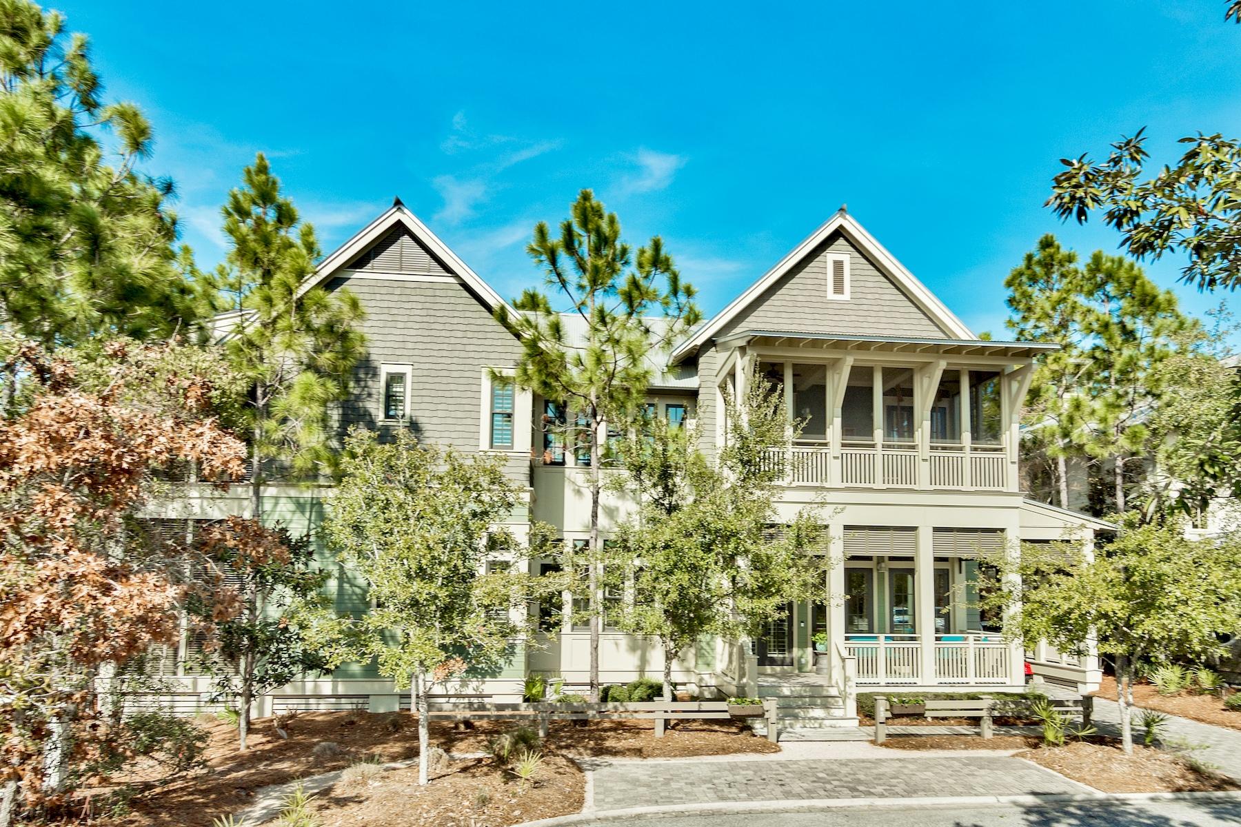 Built by award winning architect Geoff Chick and John Brown of Gulfview Construction, this lavish home boasts stunning details, impeccable finishes and a prime location in WaterColor. Over 3,100 square feet of open living space, an expansive four bedroom design and a large bonus family area with a private office provides guests and residents with ample room for entertaining.