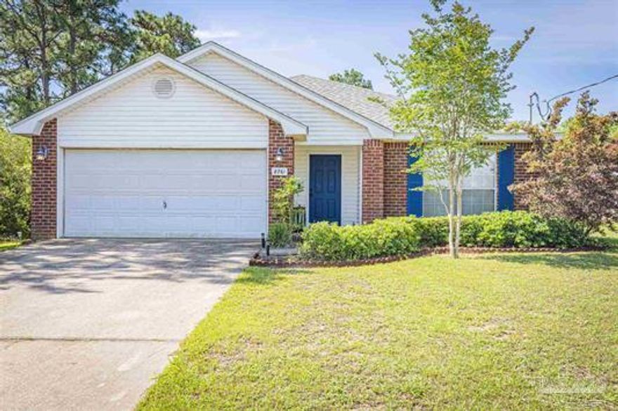 Welcome home to this East Navarre beauty! This spacious 4 bedroom/2 bath home is situated on a large oversized lot measuring at 0.67 acres! This home has an open floor plan with over 2,400 square feet of living space with tile throughout other than the bedrooms. You will walk through front door to the appropriately sized kitchen featuring a center island, pantry, stainless appliances, and natural sunlight provided by the many windows. The master bedroom leads to the master bath that features double vanities, a separate stand up shower, soaking tub, and walk in shower. The other three bedrooms are perfectly sized and you'll enjoy the spacious laundry room. Water heater replaced Feb 2020. Enjoy a short commute to Hurlburt Field, being walking distance to the YMCA, Navarre Youth Sports Association facilities (playgrounds, baseball fields, walking trails), basketball courts, and dog parks, not to mention just miles from the beautiful white sand and emerald waters of Navarre Beach! Be sure to set an appointment soon as this house will not last long!