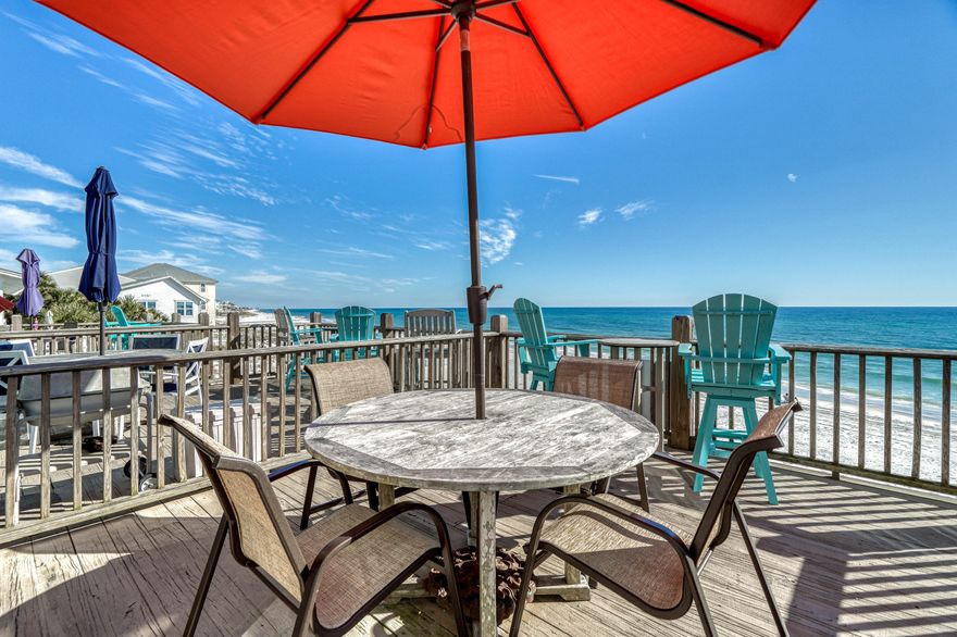 Welcome to a wonderful beachfront opportunity at Ramsgate Townhomes (Unit #3) in Seagrove Beach along Scenic Highway 30A! This property has been beautifully renovated and maintained with a location that can't be beat. You'll enjoy incredible views and convenient access to walk directly off your deck straight to the sugary white sands of the Gulf that have made this area so popular. This is truly an incredible chance to enjoy a slice of paradise and there is also close access to two pools in the Summer's Edge community, one of which is heated. The master bedroom is beachfront with a balcony and ensuite bath while the second bedroom offers a queen bed and bunks. This property already has over $100,000 in reservations for 2022 that will convey to the new owner at closing.