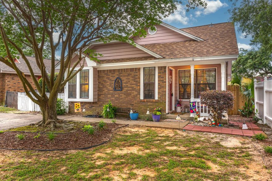 Welcome to 1260 Sanibel Lane, a charming single-level patio home located in Sandpiper Village of Gulf Breeze. This 1,082 square foot residence offers a cozy, comfortable and inviting living space with 3 bedrooms and 2 baths, making it an ideal home for you or an investment property for long-term or short-term rentals.Step inside and be greeted by an updated and open kitchen, complete with sleek granite countertops that provide ample workspace for all your culinary endeavors. The kitchen also boasts a range with a built-in air fryer, perfect for those who enjoy healthy and delicious meals. The open layout allows for seamless interaction between the kitchen, dining area, and living room, creating a spacious and inclusive atmosphere. The home features a fenced-in backyard, providing privacy for outdoor activities, whether it's enjoying a barbecue with friends and family or allowing your pets to roam freely.

The property offers a fenced-in backyard with ample space for you to create your own outdoor oasis. Whether you envision a sparkling pool, a relaxing hot tub, or a combination of both, the backyard is large enough to accommodate your desires.

Take a moment to relax and unwind on the covered front porch or sip your morning coffee on the open porch located on the side of the house, providing a peaceful spot to start your day.

Situated in Sandpiper Village, one can enjoy the amenities Gulf Breeze, Pensacola, Pensacola Beach and the surrounding areas have to offer. Explore the nearby pristine beaches, indulge in waterfront dining, or take advantage of the various outdoor activities such as boating, fishing, and camping.

Whether you choose to make this your permanent residence or invest in a rental property, 1260 Sanibel Lane offers the perfect opportunity to embrace living on the Emerald Coast.  Schedule your showing today and experience the charm this property has to offer.