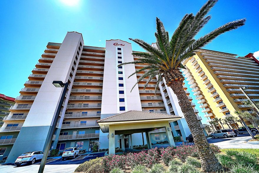 Coral Reef Resort # 906 is a 4 bedroom - 3 bath west corner unit -2060 Sq.ft. Conveys fully furnished with tile throughout. Only 82 -2 & 4 bedroom quaint gulf front condos in the complex. The portico shea makes it's so easy to drop off and pick up and there is plenty of parking. Enjoy the gulf front beach pavilion, BBQ grills, owners lounge and fitness center . The resort is located within 5 miles to St. Andrew St Park, three full service marinas, charter boats, our best local restaurants, farmer's markets and Grand Lagoon waterfront. It's time to relax and enjoy your investment, primary or secondary residence on the beautiful beaches of Panama City Beach. (buyer to verify measurements and dimensions if deemed necessary)