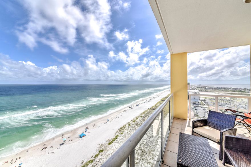 GULF FRONT WITH INCREDIBLE VIEWS! 16th Floor, 3 Bed/3 Full Bath End Unit/Condo w/Lock Out Bedroom & it's Own Private Entry/Exit & Wet bar/Cabinetry, Fridge, Full Bath, Balcony, and HVAC, equipped w/UV Light! This Condo Won't Last Long, DON'T MISS this AWESOME DEAL, ONLY CONDO FOR SALE IN Caribbean Resort! Only 3 UNITS PER FLOOR w/2 ELEVATORS. The Views from this Condo are STUNNING and EXPANSIVE! This Condo is Fully Furnished/Turn Key, would make Excellent Vacation/Secondary or Primary Residence. Some Additional features are High Ceilings, Custom Kitchen Cabinetry w/Stainless Steel Appliances, Granite Countertops & Ceramic Sink, Owner's Closet, Tiled Flooring in most rooms & Balconies, and Updated Fixtures. The Master Bath has a HUGE Jetted Tub, all baths, have cultured marble sinks... Tiled flooring & Recessed Lighting. Master Bedrm is Super Spacious w/HUGE Walk-in Closet and Private Balcony Access, and AMAZING VIEWS!  

There are 2 HVAC Systems, both Equipped with UV Lights to provide Great Air Quality. The Lockout Room HVAC is 2015 and Main Area HVAC is from 2017. There are Two Balconies, the Lockout Master Bedroom has it's own Balcony with Tremendous Santa Rosa Sound and Gulf Views, the Sunsets that you'll see from both Balconies as well as the MASSIVE Floor to Ceiling Windows in the Living Area, Lockout Master, and Master will be UNFORGETTABLE. The Lockout Room provides an Owner the Capability of essentially 2 Condos or One Large Condo. Additionally, the unit comes with additional external & Secured Storage on the ground level. Enjoy the Condo's community Pool & Hot Tub as well as the Private Beach Access to Navarre Beaches' Gorgeous White Sands and Emerald Ocean Waters.

Navarre Beach is home to Florida's Longest Fishing Pier and has plenty of biking & hiking paths, parks, and miles and miles of untouched incredible beaches along the Gulf Islands National Seashore. As one of the last areas with the "Old Florida" appeal, own and experience why Navarre Beach has been coined "Florida's Most Relaxing Place."
