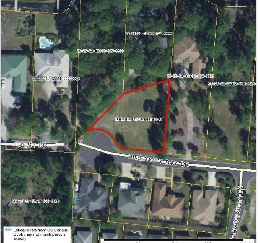 Rare find! Come build your dream home on one of the few remaining undeveloped lots and the only remaining cul-de-sac lot in the popular and perfectly located neighborhood of Bayside in Miramar Beach. Enjoy being close to everything from shopping (walking distance to Silver Sands Outlet mall!), to restaurants, gorgeous Emerald Coast beaches, and a quick walk to the waterfront Legion Park which has a boat ramp. This fantastic community has bay access with a dock, a community pool, tennis/pickleball court, a playground, and a pavilion with a grilling and picnic area. New survey and HOA approved building plans available for a Buyer's use!