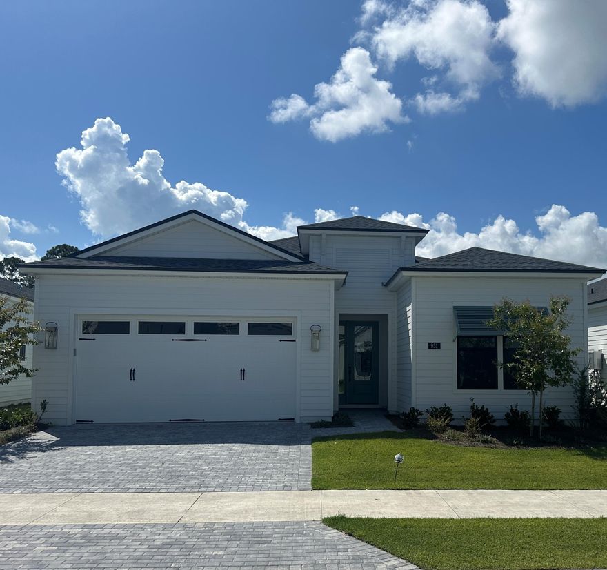 Palmetto floor plan with coastal elevation. Under contract 9/05/2024.