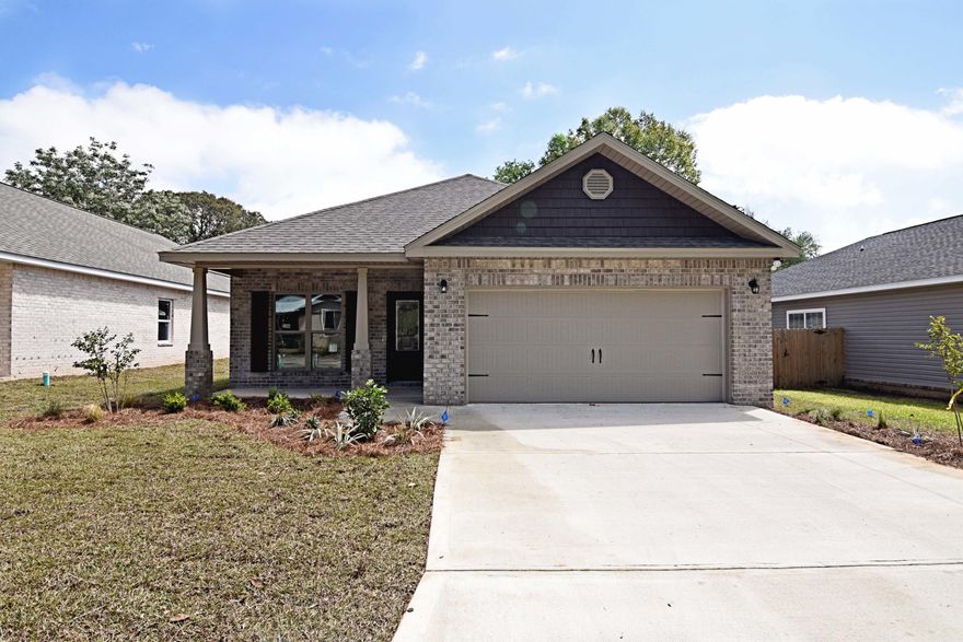 LAST ONE LEFT AT THIS PRICE! COMPLETION APRIL 2018. 4bed/2bath home by local builder. In the craftsman style, this home offers all the comforts and conveniences of modern living: QUARTZ/GRANITE counter-tops; custom, SOFT-CLOSE, shaker style, all-wood cabinets; SLATE finished GE appliances; large walk-in pantry, and large central island w/ breakfast bar. Main living area(s) vinyl plank flooring, with tile in the bathrooms & FRIEZE carpeting in the bedrooms. This custom home also includes: 9-11' ceilings, CROWN, tray ceiling, and arched walk-thrus. Centrally located in Niceville in close proximity to schools, shopping, Eglin AFB and the beautiful white sandy beaches of Destin, this home will be a MUST SEE! Don't miss this opportunity!