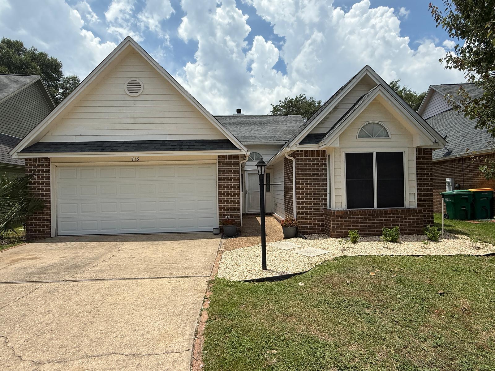 This beautifully maintained & updated 3-bedroom, 2-bathroom home in the heart of Bluewater Bay is a must-see! The open floor plan with soaring ceilings creates a bright & inviting space, perfect for entertaining. Enjoy the elegance of bamboo wood flooring in the living areas & bedrooms, complemented by tile floors in both bathrooms.The spacious eat-in kitchen offers ample counter space, a breakfast bar for additional seating, & sleek stainless steel appliances, ideal for anyone who loves to cook. There is also a formal dining area. The living room boasts a beautiful fireplace with built-ins & opens up to a heated and cooled Florida Room extends off the back of the home, providing a cozy space to relax year-round. This lovely home features a split floor plan, with a generously sized primary bedroom complete with walk-in closet with built-ins and an ensuite with a double vanity and large tub/shower combo. The two guest bedrooms (one of which has a walk-in closest with built-in shelving) are nicely sized and share a second full bath.
The backyard is impressively large for the neighborhood and features a concrete patio, perfect for outdoor dining or weekend grilling.
Located within walking distance of the tennis courts, pools, and golf club (membership available for an additional fee), and just minutes from Destin beaches, Eglin AFB, Duke Field, and 7th Group.
Smoking, including vaping, is not allowed. Pets may be considered with prior owner approval and a non-refundable pet fee.
Come see this beautiful home today and make it yours!