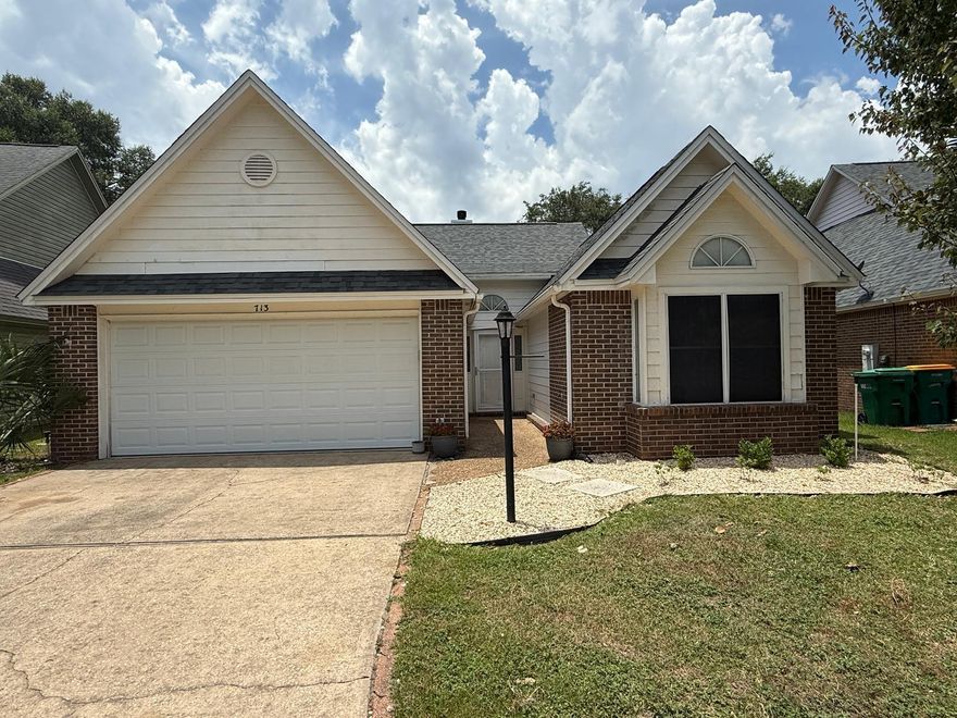 This beautifully maintained & updated 3-bedroom, 2-bathroom home in the heart of Bluewater Bay is a must-see! The open floor plan with soaring ceilings creates a bright & inviting space, perfect for entertaining. Enjoy the elegance of bamboo wood flooring in the living areas & bedrooms, complemented by tile floors in both bathrooms.The spacious eat-in kitchen offers ample counter space, a breakfast bar for additional seating, &  sleek stainless steel appliances, ideal for anyone who loves to cook. There is also a formal dining area. The living room boasts a beautiful fireplace with built-ins & opens up to a heated and cooled Florida Room extends off the back of the home, providing a cozy space to relax year-round. This lovely home features a split floor plan, with a generously sized primary bedroom complete with walk-in closet with built-ins and an ensuite with a double vanity and large tub/shower combo. The two guest bedrooms (one of which has a walk-in closest with built-in shelving) are nicely sized and share a second full bath. 

The backyard is impressively large for the neighborhood and features a concrete patio, perfect for outdoor dining or weekend grilling.

Located within walking distance of the tennis courts, pools, and golf club (membership available for an additional fee), and just minutes from Destin beaches, Eglin AFB, Duke Field, and 7th Group.

Smoking, including vaping, is not allowed. Pets may be considered with prior owner approval and a non-refundable pet fee.

Come see this beautiful home today and make it yours!