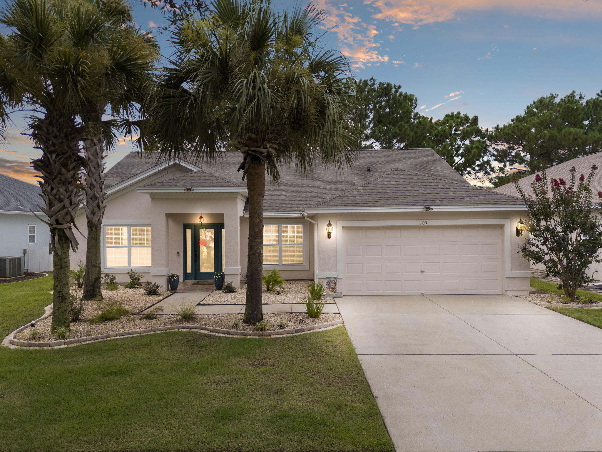 Stop searching, this is the one! Pride in home ownership SHINES in this one! No detail left undone, beautifully maintained 4 Bedroom, 2 Bathroom home located in the sought after Palmetto Trace community in Panama City Beach. Located just minutes from Pier Park, white sandy beaches, top-rated schools, shopping, dining, and entertainment plus low HOA fees and a community pool.This inviting single story residence features an open concept layout with vaulted ceilings, abundant natural light, and a spacious living area perfect for entertaining or relaxing after a day at the beach.The kitchen offers ample cabinetry, a breakfast bar, and a dining area overlooking the private backyard. The primary suite includes walk-in closets and an en-suite bathroom with updated dual vanities walk -in shower and soaking tub. Three additional bedrooms and a full guest bath on the opposite side of the home make this ideal for families or guests.
Enjoy peace of mind with a newer roof (2022). The two-car garage offers plenty of storage, and the low-maintenance yard gives you more time to enjoy the coastal lifestyle.
Whether you're looking for a primary residence, vacation getaway, or investment opportunity, this move-in-ready home checks all the boxes. Plus all furnishings are negotiable. Schedule your showing today!