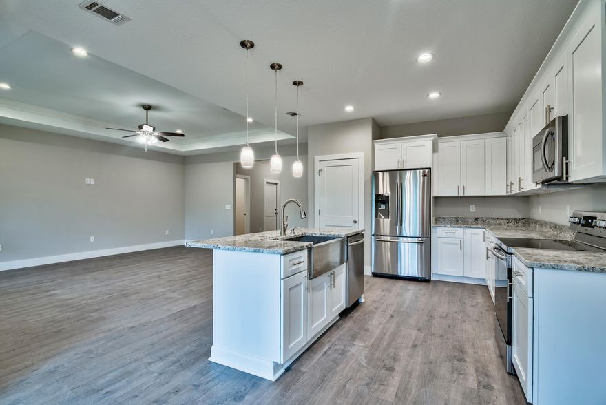 10 YEAR BUILDER WARRANTY! Welcome to Harstvedt Plantation! This NEW CONSTRUCTION, 3 Bedroom 2 Bathroom home will feature an open floor plan highlighted by trey ceilings and hardwood flooring. The Kitchen boasts granite countertops along with stainless steel appliances. Notable upgrades to include oversized closets, soft close drawers, Jeld-Wen windows and a finely appointed Master Bathroom with walk-in shower and large garden tub. This quiet community is located just minutes away from the beaches of 30A, and is a short walk to the neighborhoods waterfront park!Home is currently under construction, photos taken from previous build using same plan. Expected completion end of July 2019. Finishes and colors are subject to change, buyer may select if under contract prior to builders choice.