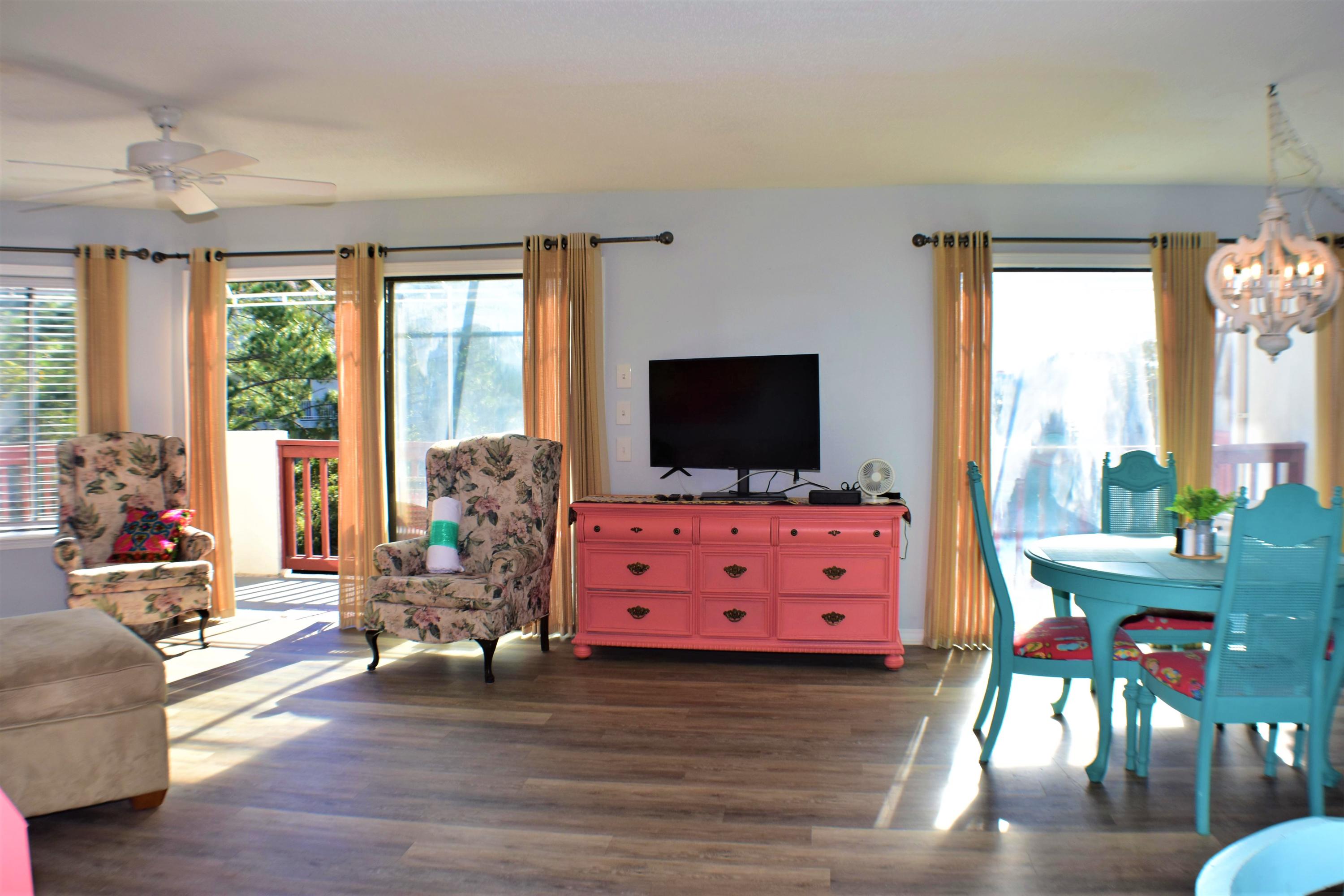 This Villas at St Thomas unit has 2BR/2BA and has been upgraded in the last year with all new flooring, granite counters, light fixtures, kitchen cabinets and appliances. From the large private balcony you can enjoy the view of the lagoon, pond and you're just steps from the pool, sauna, tennis courts, day dock on Grand Lagoon and nearby dining establishments. This is a gated community near the beach and would make a great second home or rental investment! All info is approx and must be verified by Buyers if important.