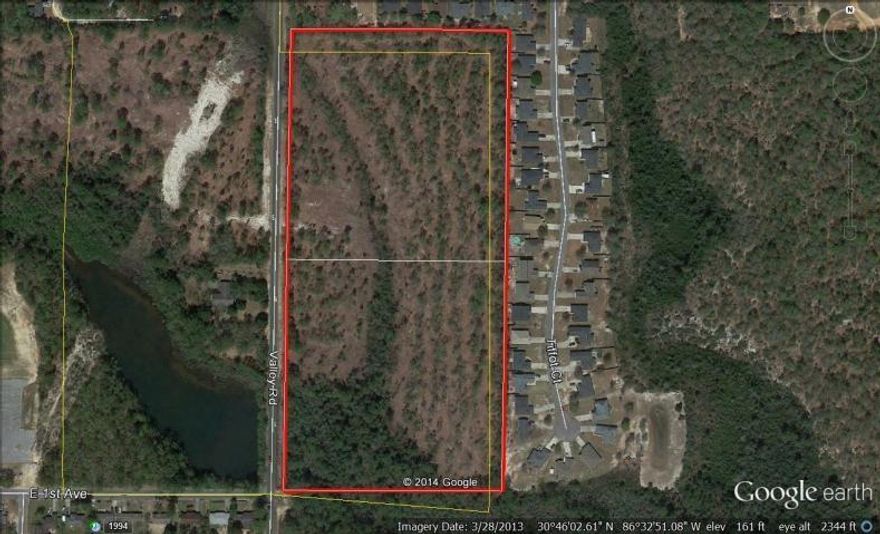 There are two 10 +/- acre parcels with approx 1300+ feet on Valley Road. This would make an ideal subdivision in the heart of Crestview. Development potential!! City says property can be annexed & zoning can be changed to Multifamily low density residential. Great for single family lot subdivision, townhomes, or apartments! Easy access to Highway 90 East and Highway 85 North. This property is centrally located and just minutes from anywhere in Crestview.