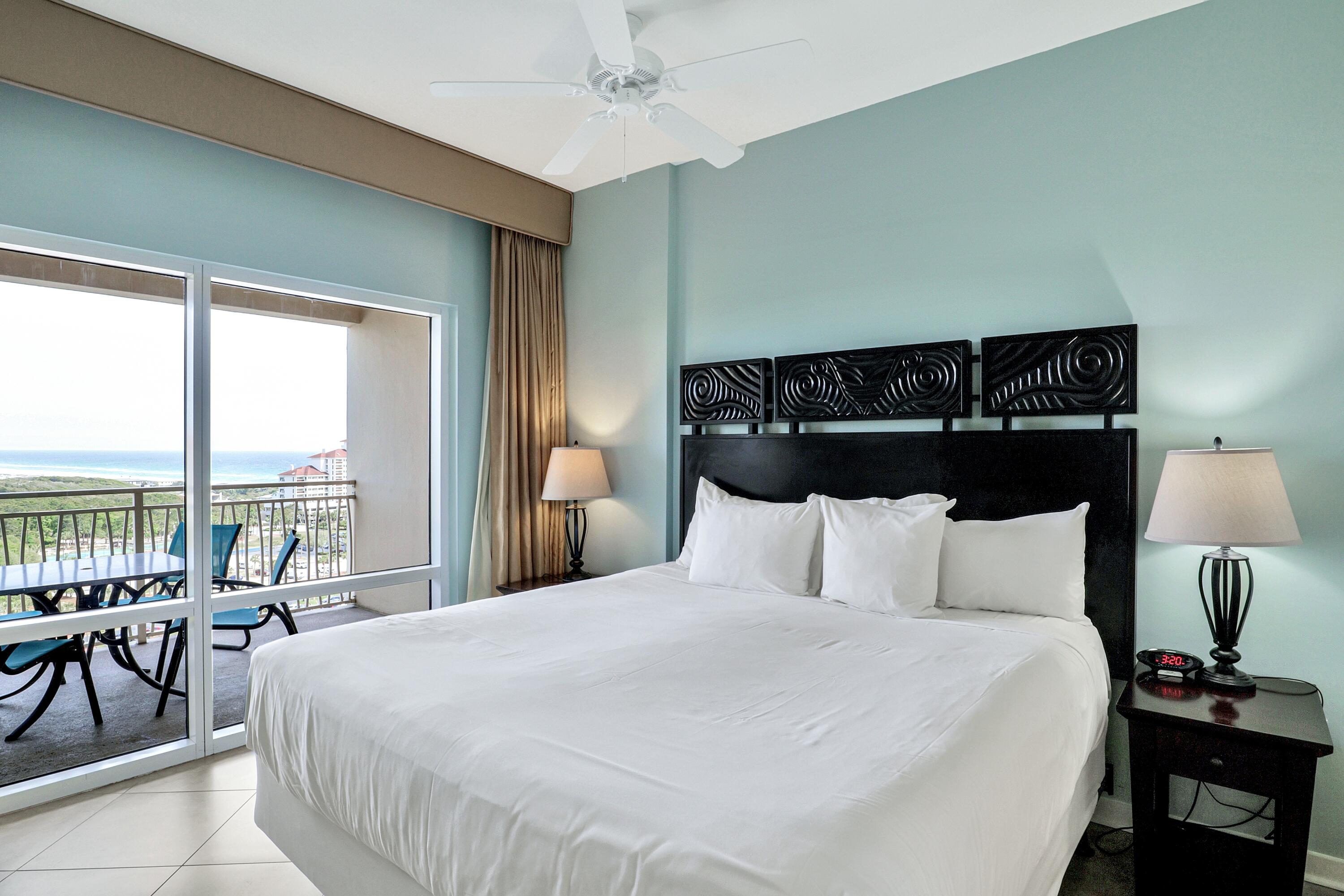 FULLY FURNISHED WITH ALL UTILITIES INCLUDED! This fantastic condo is available for a 6-month lease beginning mid-September, come relax and enjoy the resort lifestyle! This beautiful condo is located on the 11th floor and offers wonderful views of the Gulf of Mexico and even the Choctawhatchee Bay! Enjoy breathtaking sunrises over the Gulf of Mexico while you sip your morning coffee from the private balcony. The condo features a king bed as well as a sleeper sofa for your overnight guests. The bathroom can be accessed from the common area or directly from the bedroom. Luau offers a large resort style pool with waterfall and an on-site fitness center.